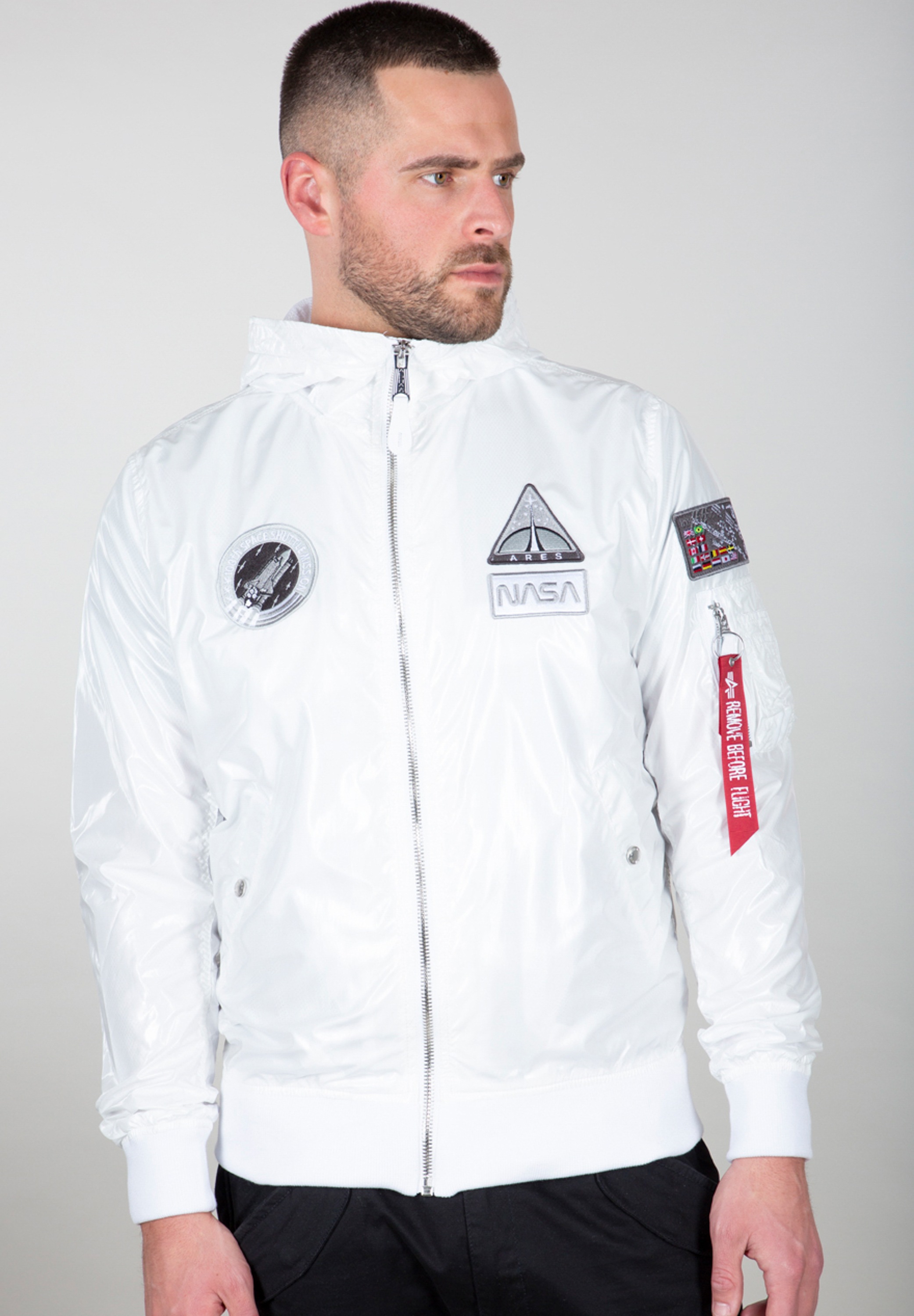 Alpha Industries Bomberjacke "MA-1 LW Hooded NASA" günstig online kaufen