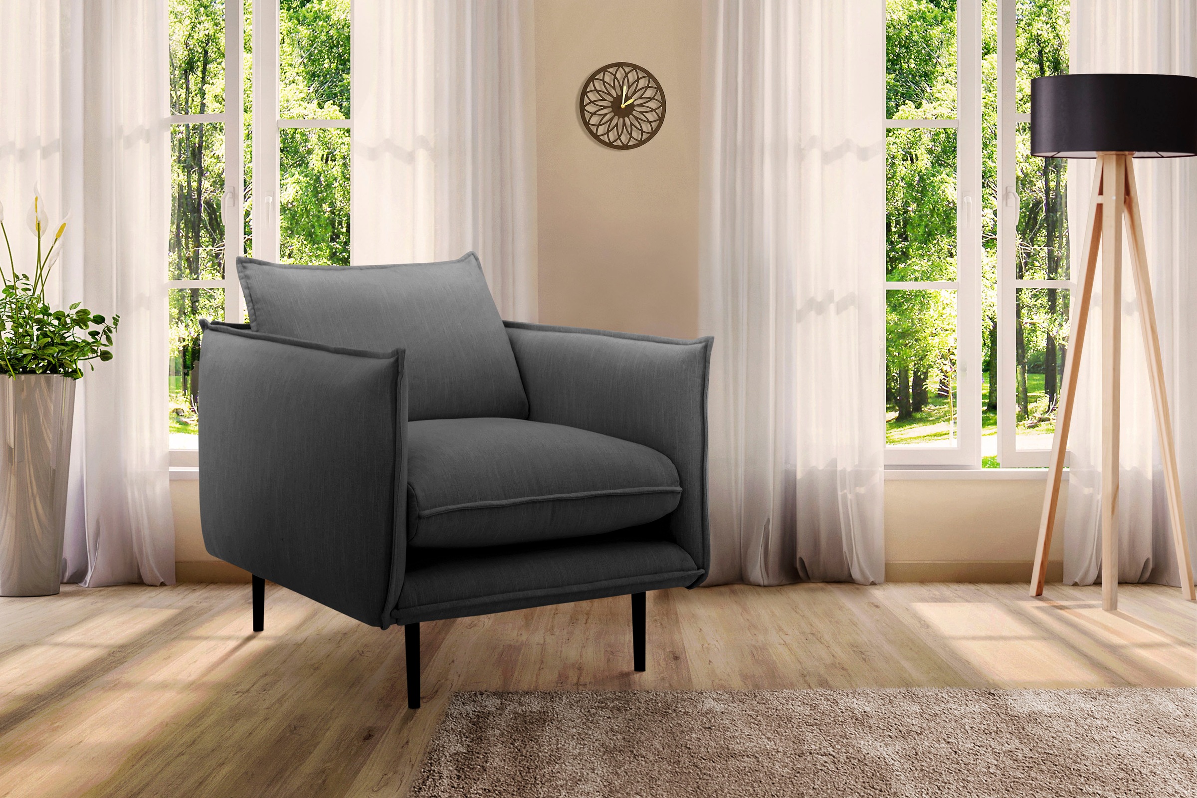 Home affaire Sessel "Somba" mit dickem Keder und eleganter Optik günstig online kaufen