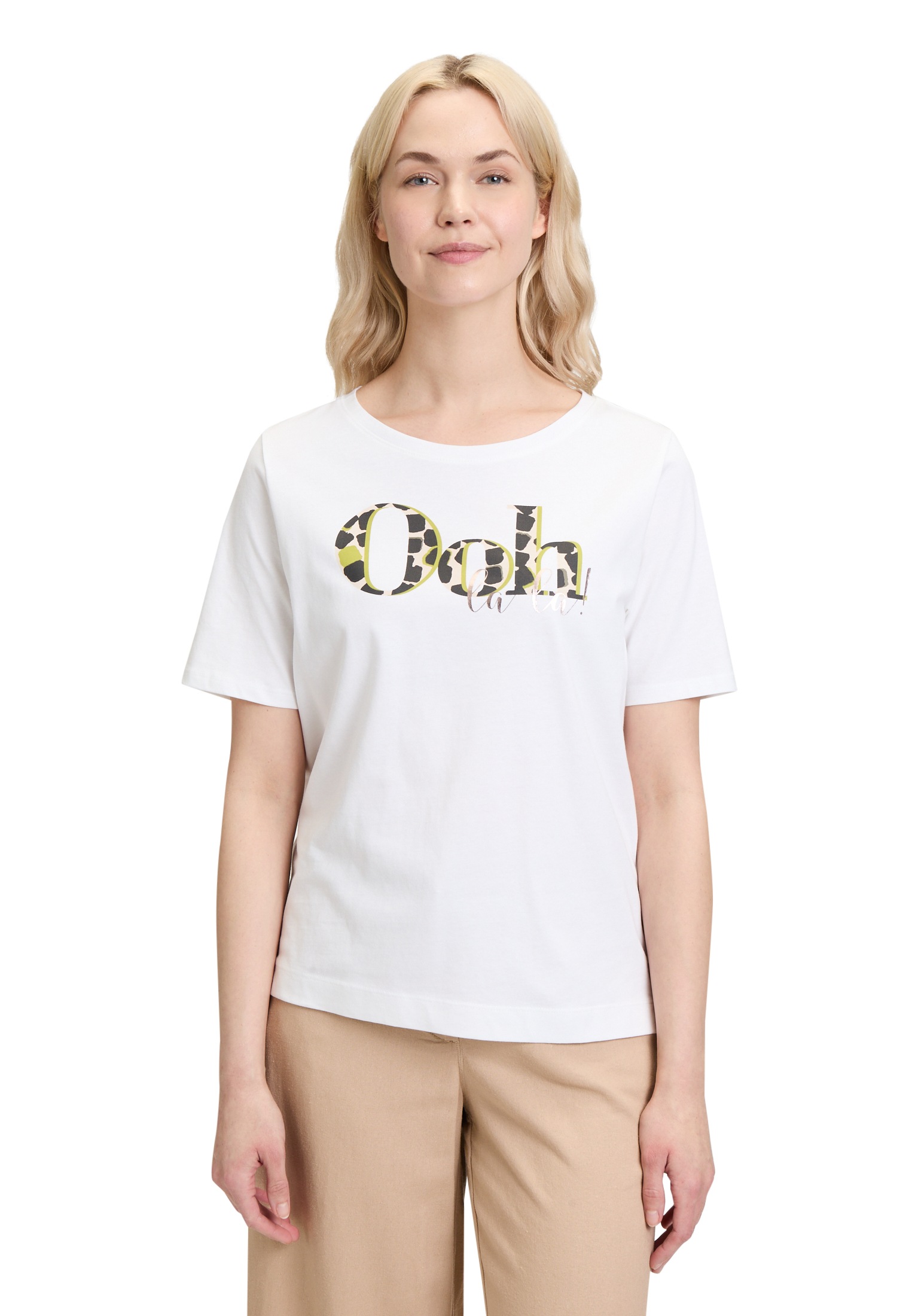 Betty Barclay Kurzarmshirt "Betty Barclay Damen Basic Shirt mit Placement", günstig online kaufen
