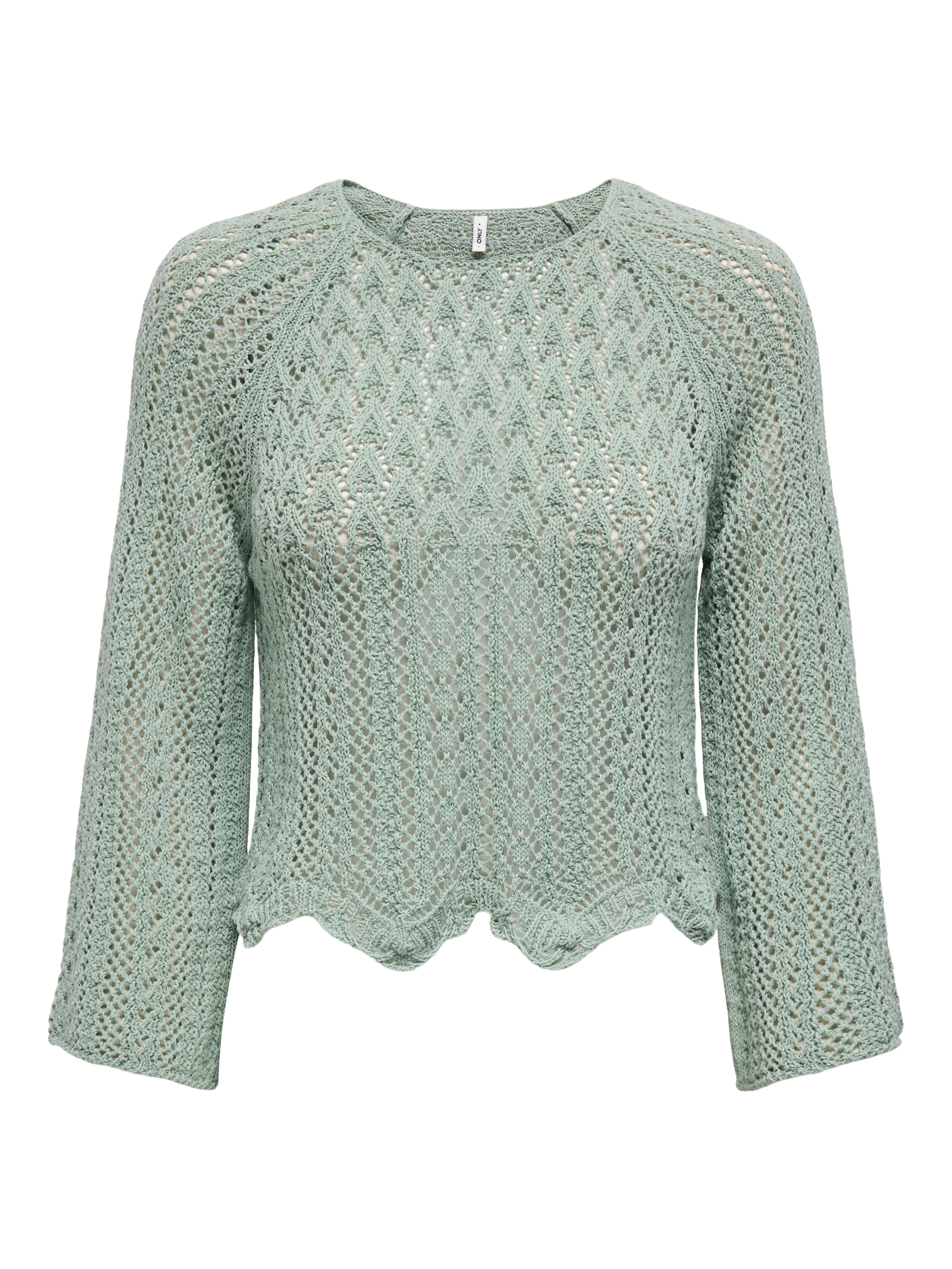 ONLY Rundhalspullover »ONLNOLA LIFE 3/4 PULLOVER KNT NOOS«
