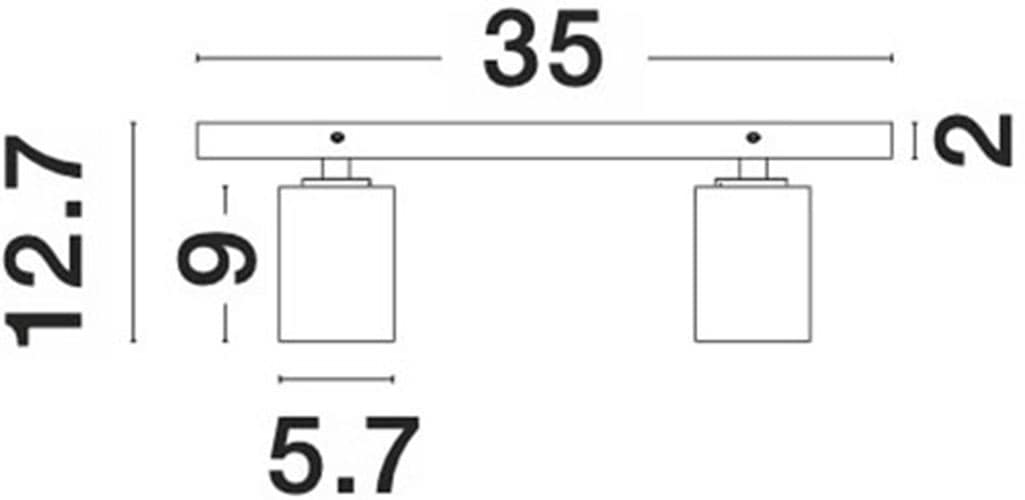 Nova Luce Deckenleuchte »TOD«, 3 flammig, Leuchtmittel GU10 | ohne Leuchtmittel, Ohne Leuchtmittel