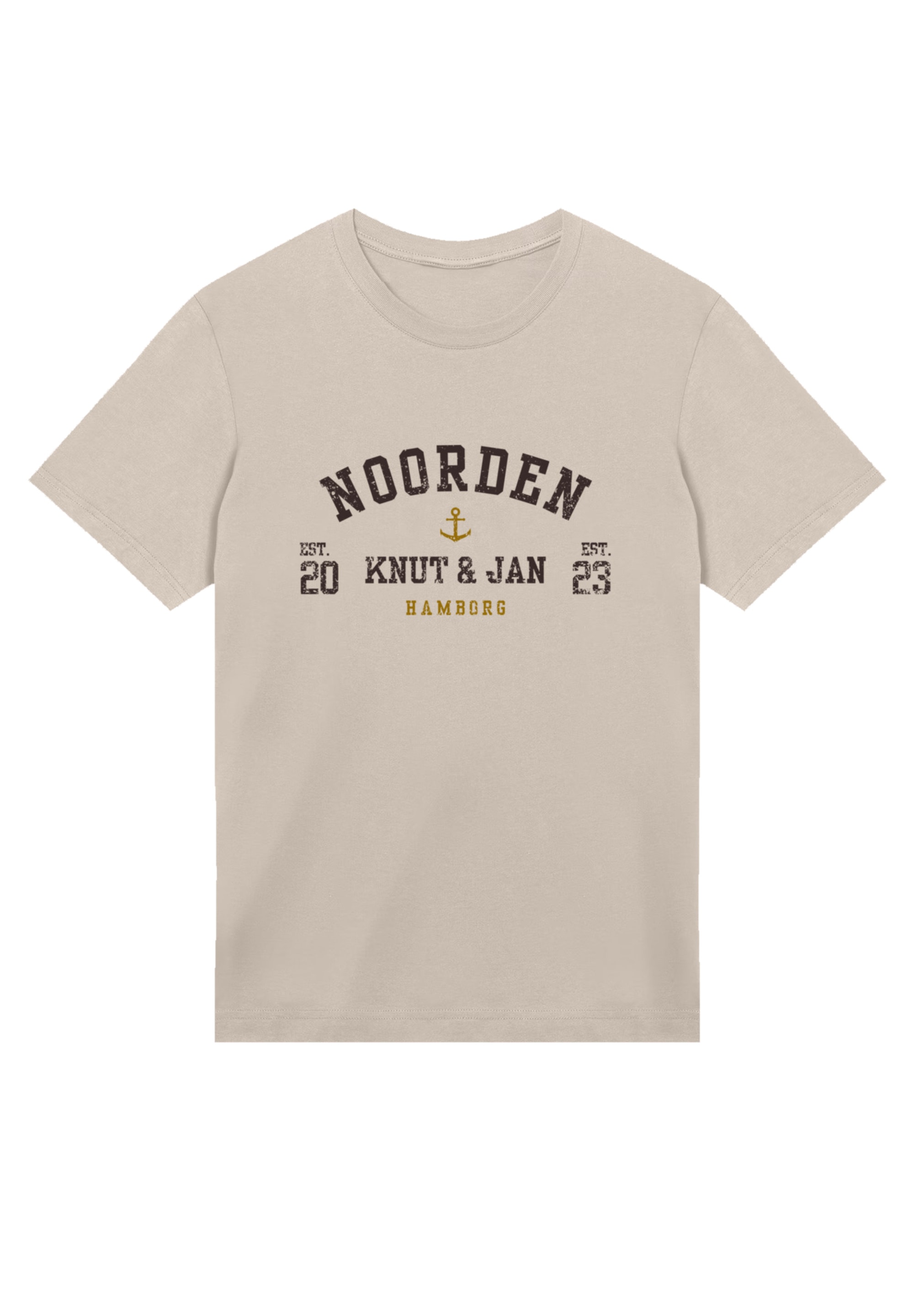 F4NT4STIC T-Shirt »Knut & Jan Hamburg Noorden Collegiate«, Premium Qualität
