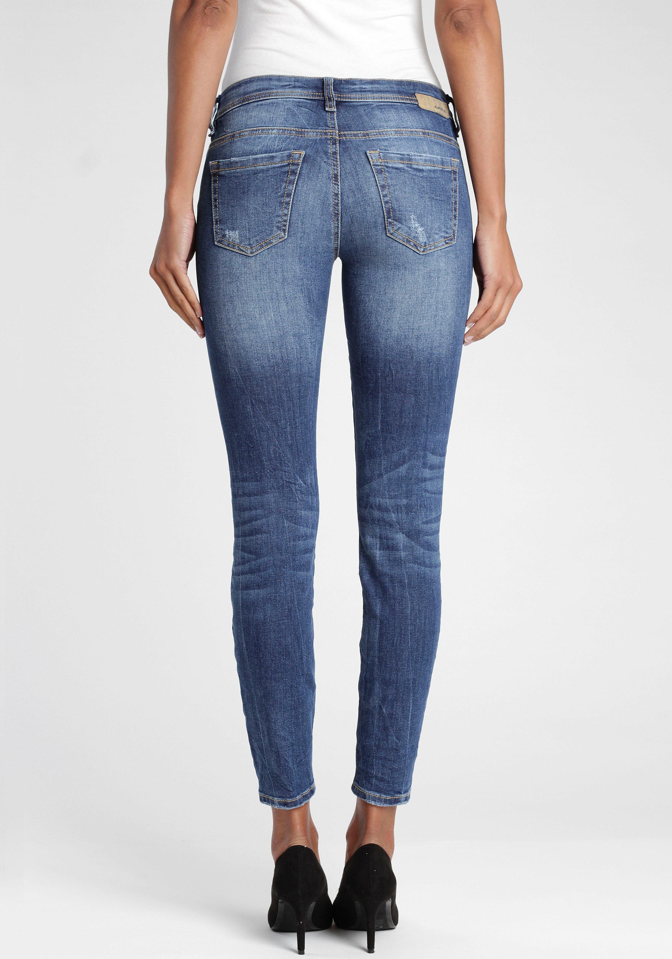 gang faye cropped skinny fit jeans