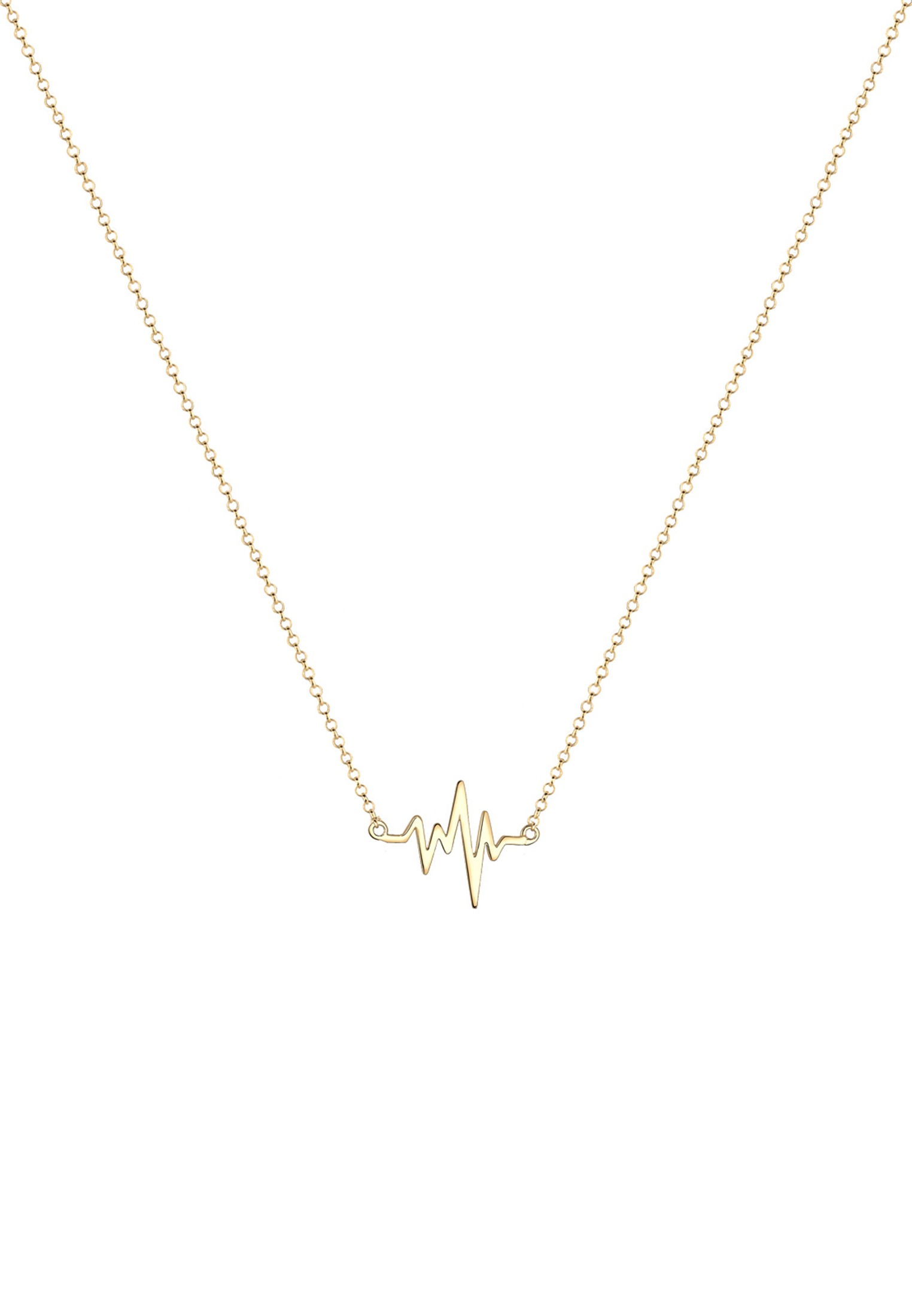 Elli Kette mit Anhänger »Herzschlag Anhänger Liebe 925 Silber«