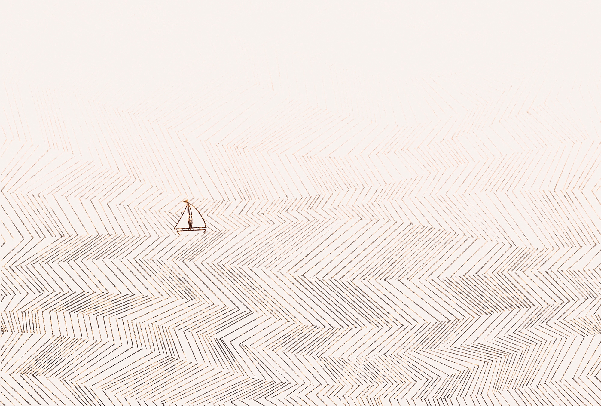 Architects Paper Fototapete "Atelier 47 Waves Artwork 3" geometrisch glatt Vlies, Wand, Schräge, Decke
