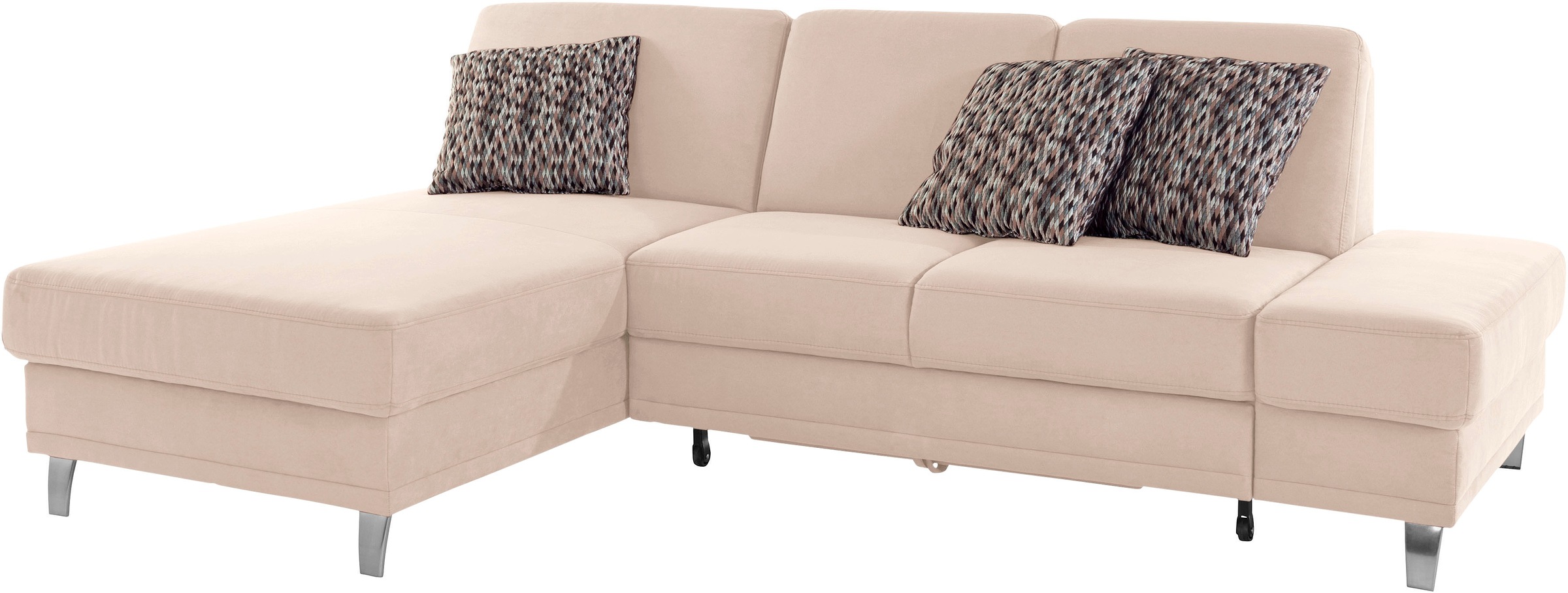 Thumbnail - 1 Ecksofa "Clio L-Form" wahlweise mit Bettfunktion oder Vorziehsitz und Bettkasten, Federkern