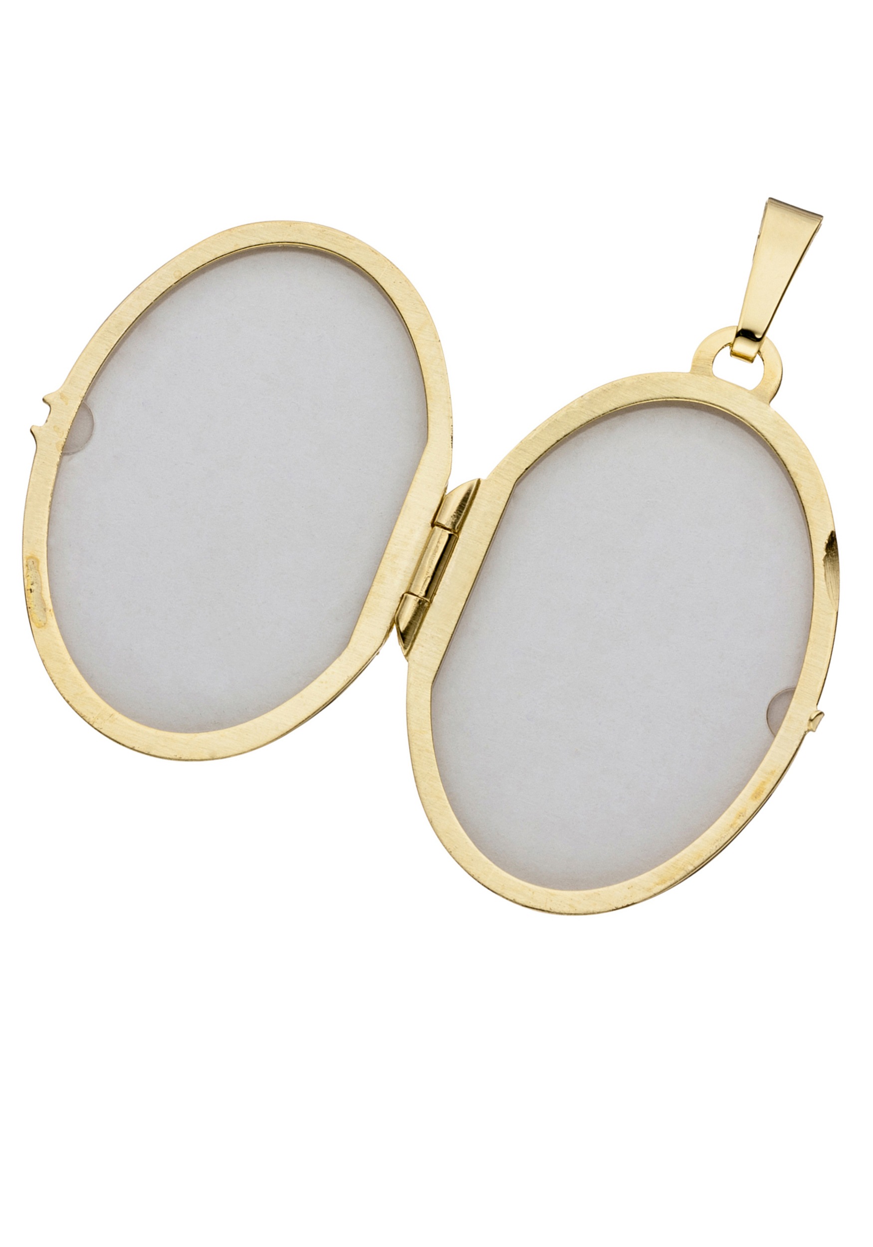 JOBO Medallionanhänger »Anhänger Medaillon oval«, 333 Gold bicolor