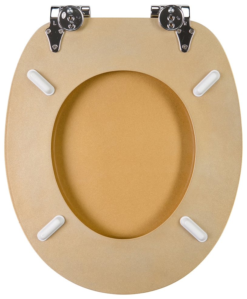 Sanilo WC-Sitz »Crystal Gold«, mit Absenkautomatik