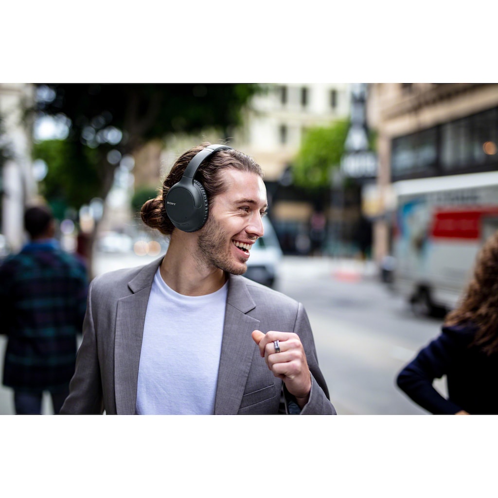 Sony Over-Ear-Kopfhörer »WH-CH710N Kabellose Noise Cancelling«, Bluetooth-NFC, Noise-Cancelling-kompatibel mit Siri, Google Now-Freisprechfunktion