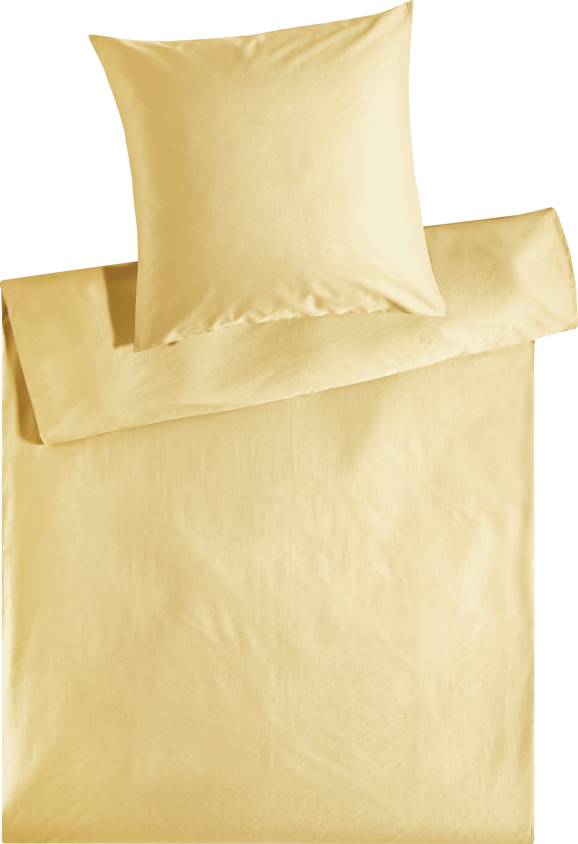 Kneer Bettwäsche »Edel-Satin Uni«, (2 tlg.), mercerisiert