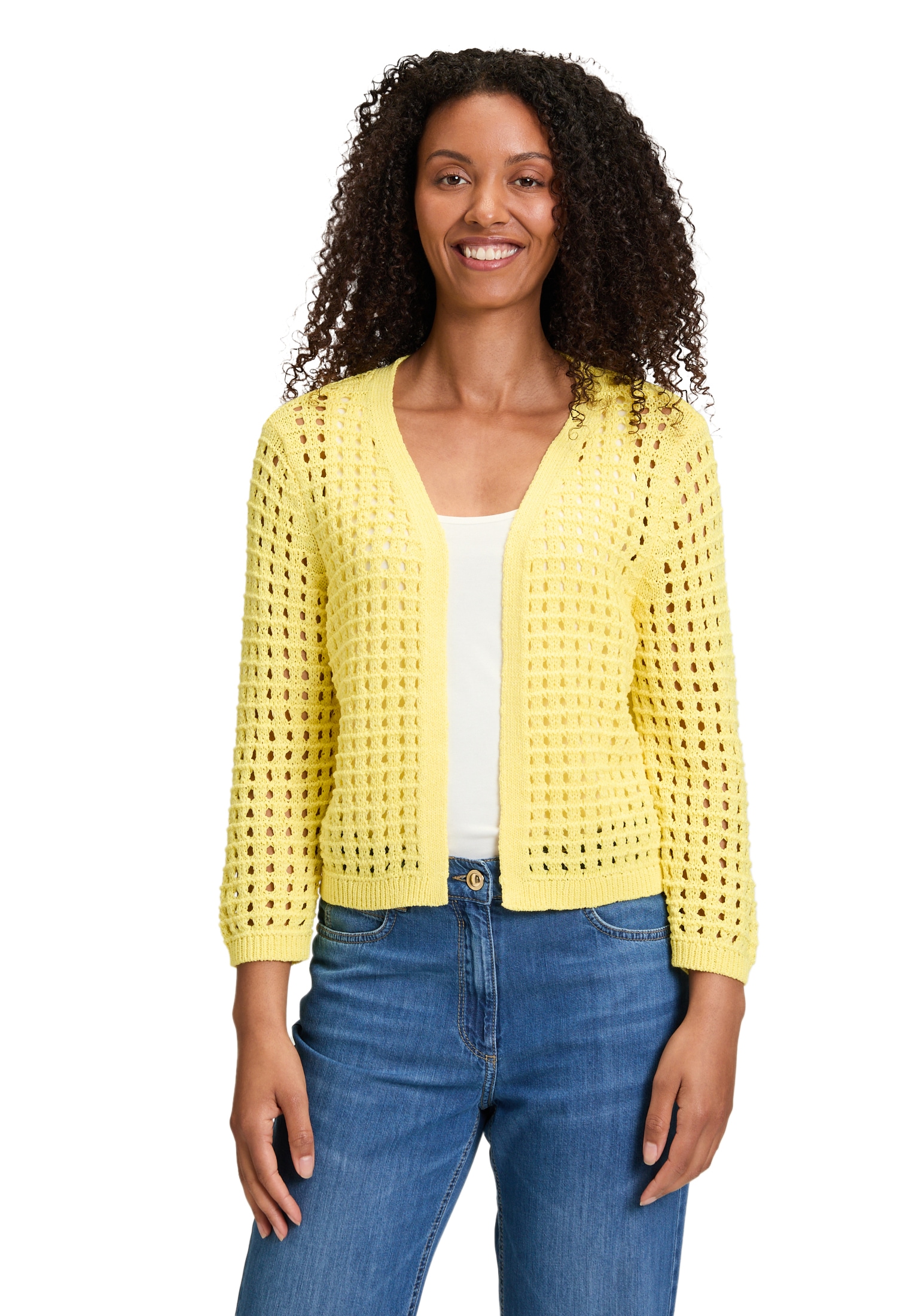 Betty Barclay Strickjacke "Damen Casual-Strickjacke mit Effektgarn", 1 Stk. günstig online kaufen