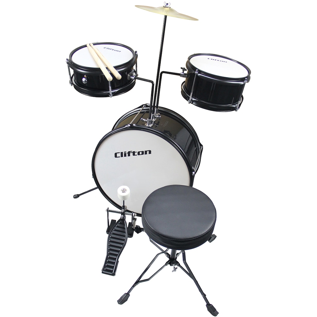 Clifton Kinderschlagzeug »Junior Drum, schwarz«