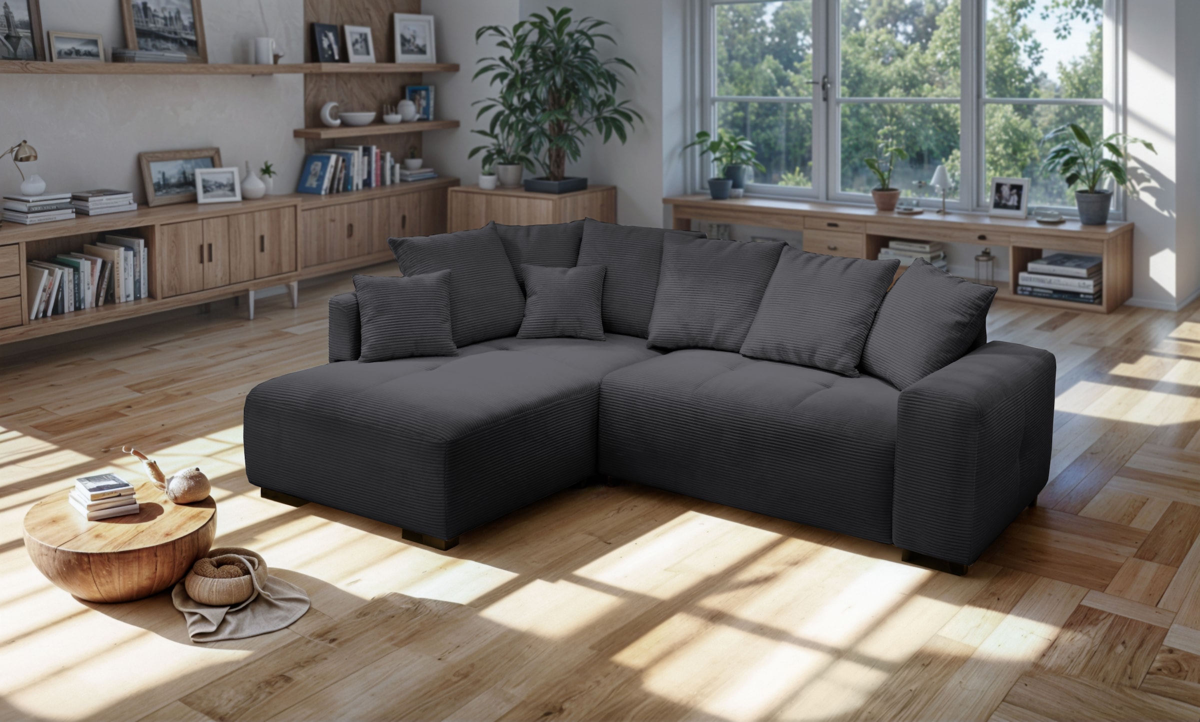 exxpo - sofa fashion Ecksofa "Arpino, elegant & bequem, Ottomane beidseitig günstig online kaufen