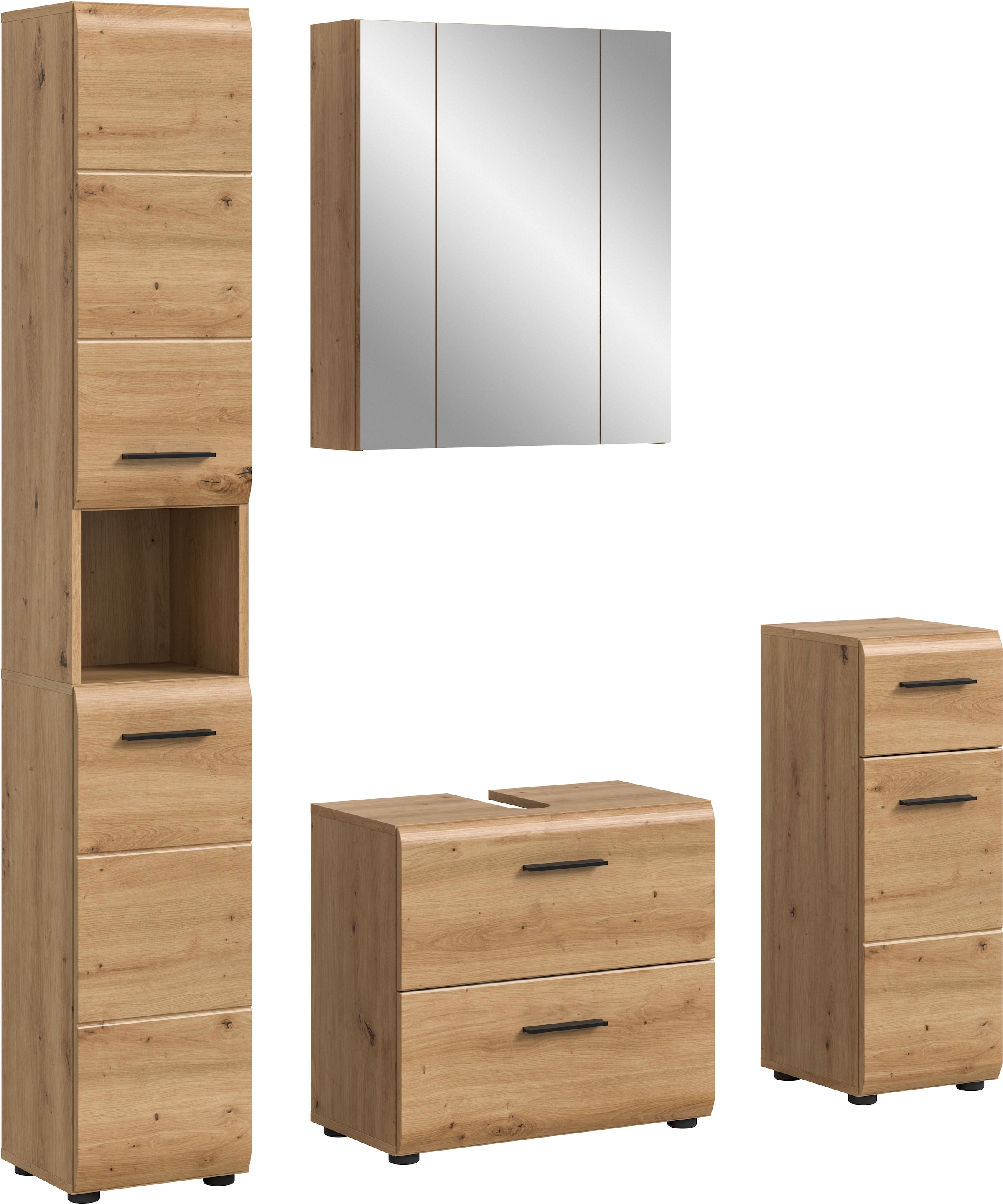 INOSIGN Badezimmer-Set, (Set, 4 St.), Florenz, Badkombination 4-tlg., Artis günstig online kaufen