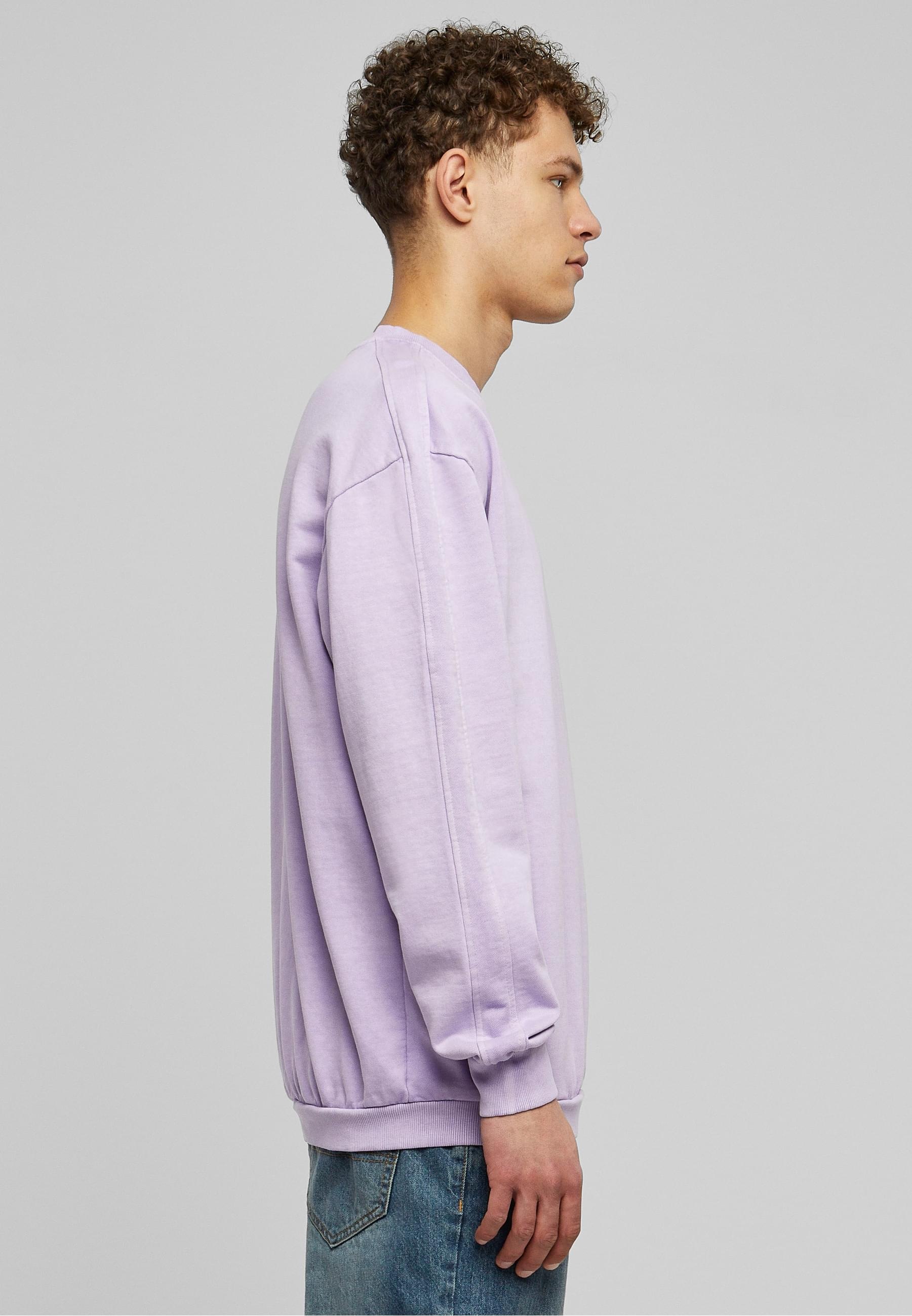 URBAN CLASSICS Rundhalspullover »Urban Classics Herren Heavy Terry Garment Dye Crew«, (1 tlg.)