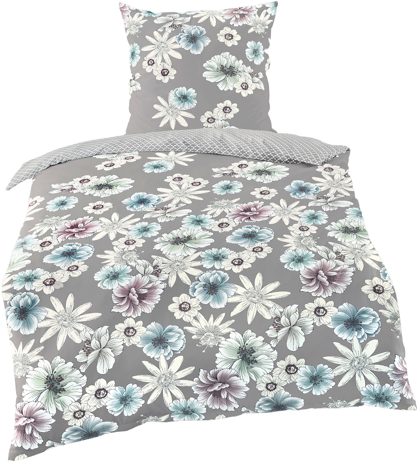 Jekatex Bettwäsche "DALIA" 2 Stk. tlg. Bettwäsche-Set aus 100% Baumwolle günstig online kaufen