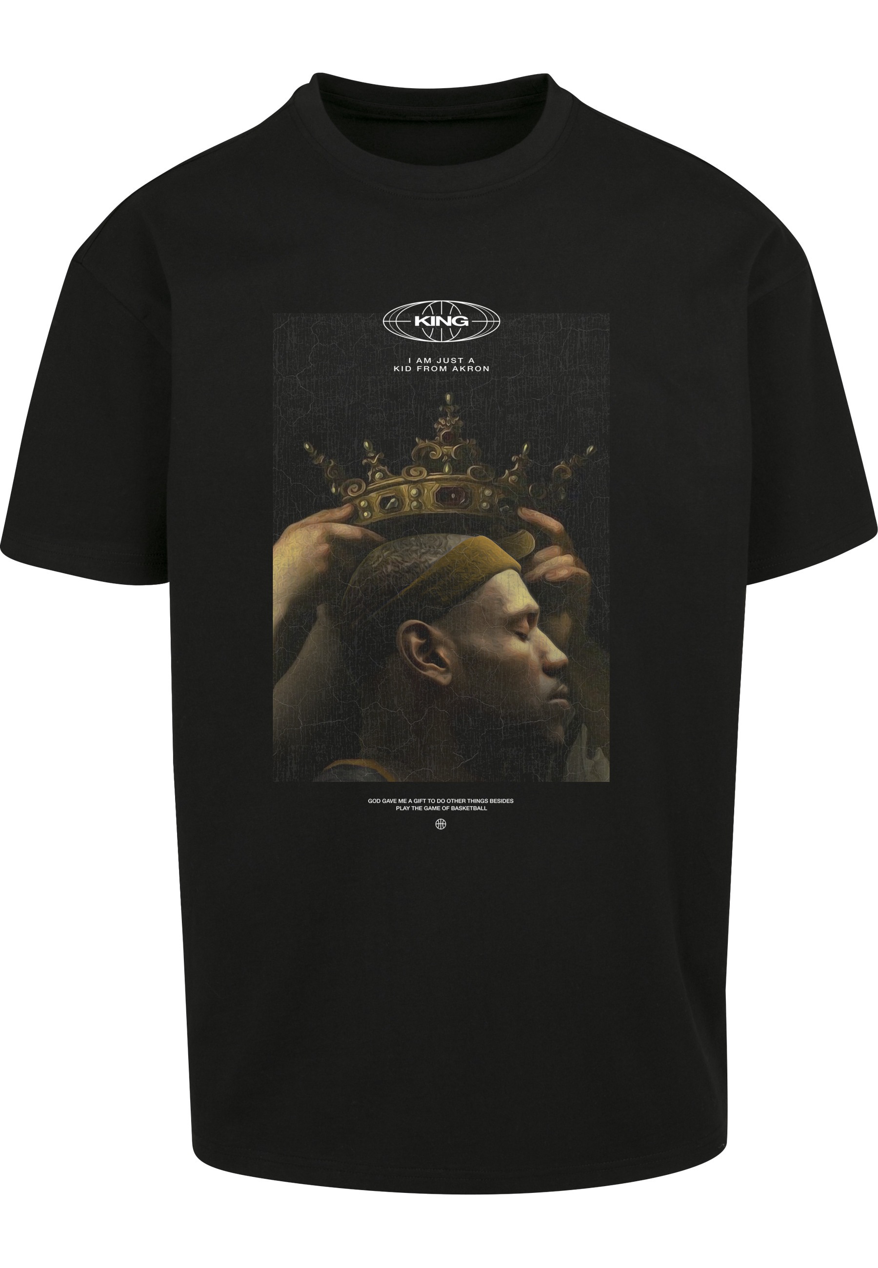 Upscale by Mister Tee Kurzarmshirt "Upscale by Mister Tee Herren Kid from Akron Oversize Tee" 1 Stk.