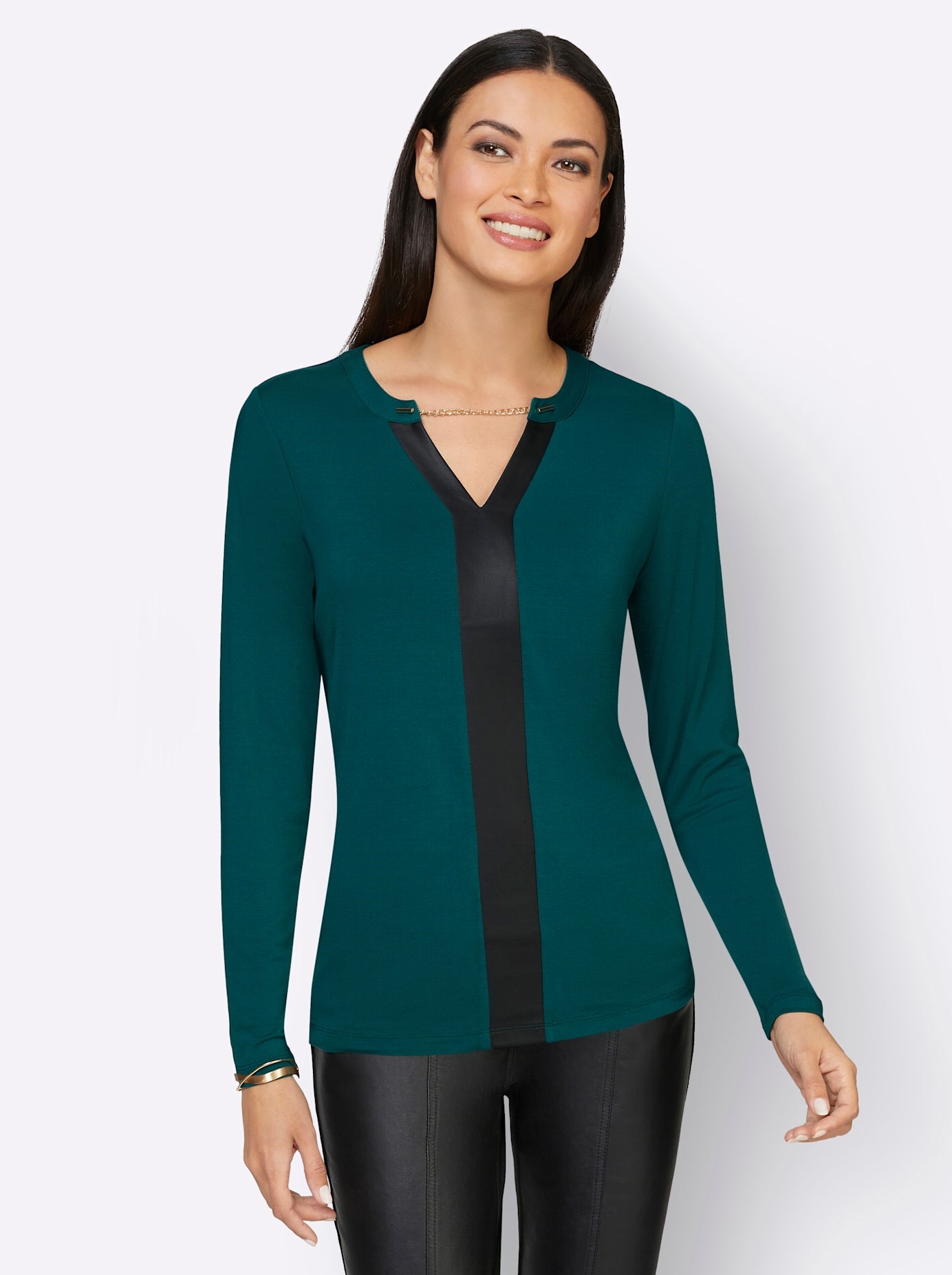 creation L Langarmshirt "Shirt" 1 Stk. tlg. günstig online kaufen
