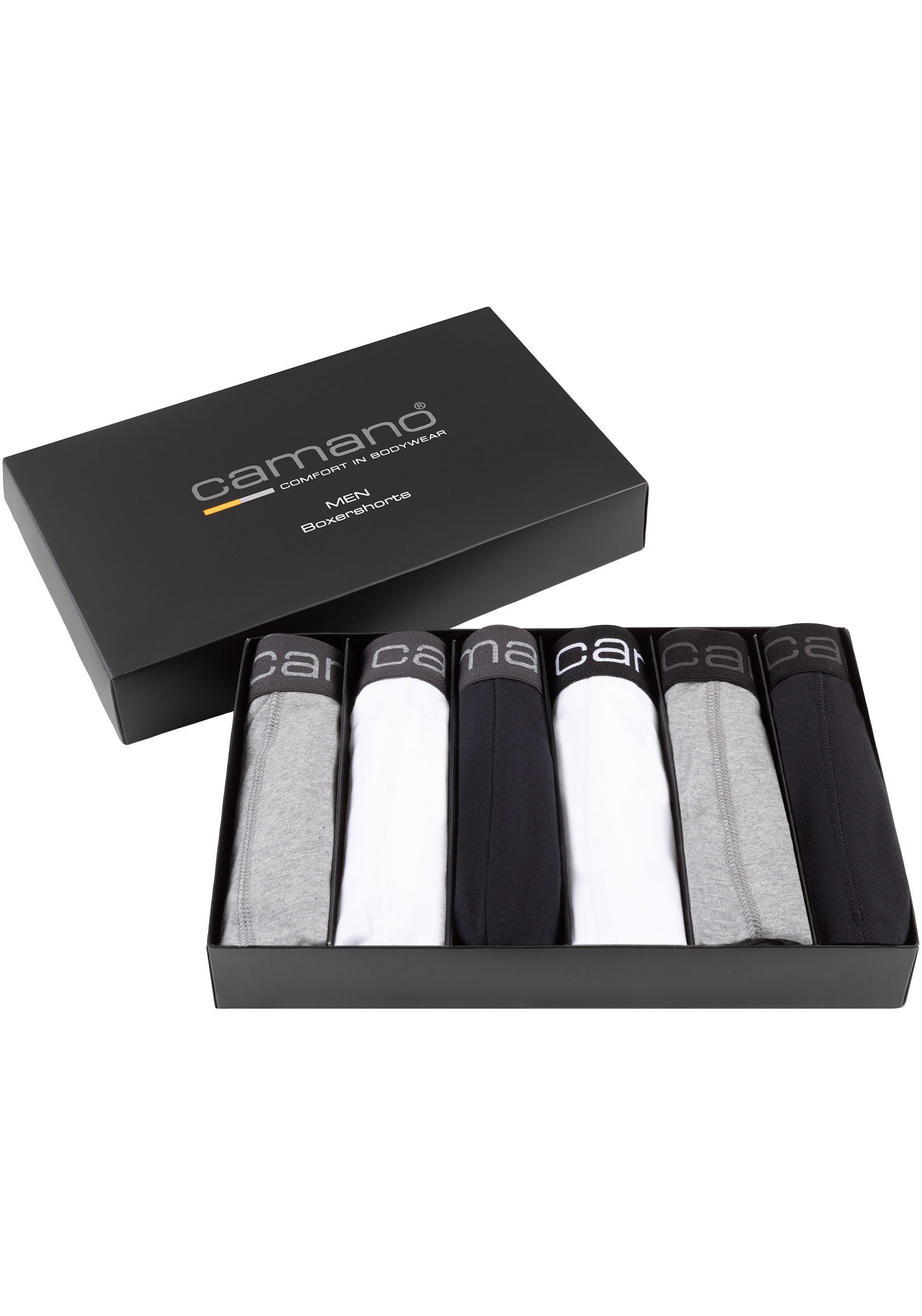Camano Boxershorts "comfort", (6er Pack), mit Stretch-Logobund günstig online kaufen