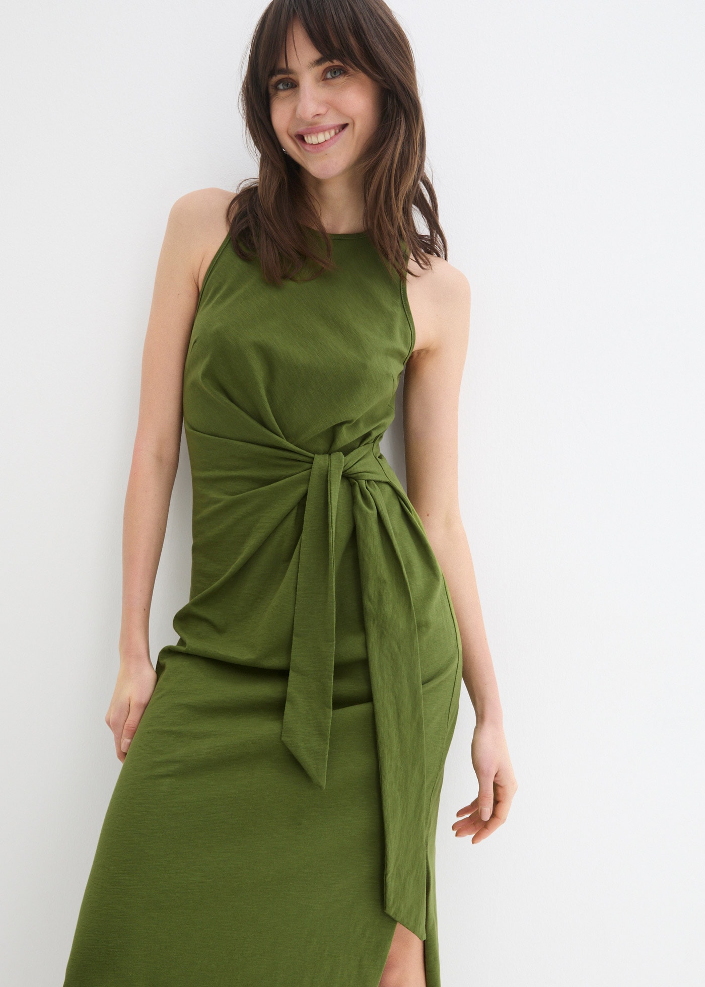 bonprix Maxikleid für vielseitige Anlässe, aus Baumwolle, ärmellos, bequeme günstig online kaufen