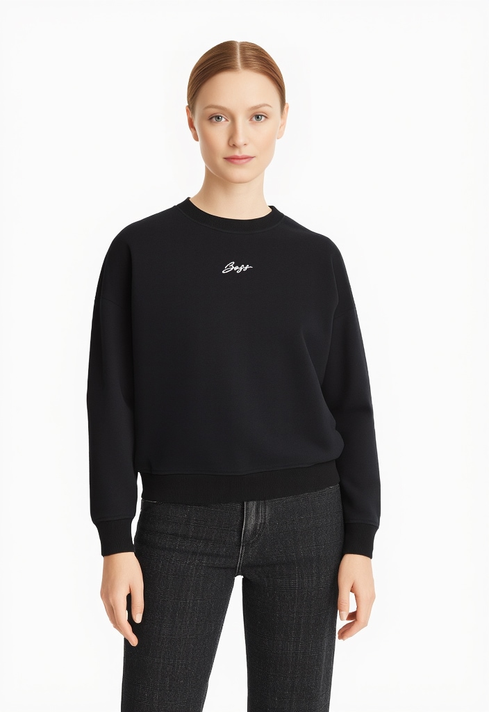 BOSS ORANGE Sweatshirt "Esweaty Premium Damenmode" im Oversized Look günstig online kaufen