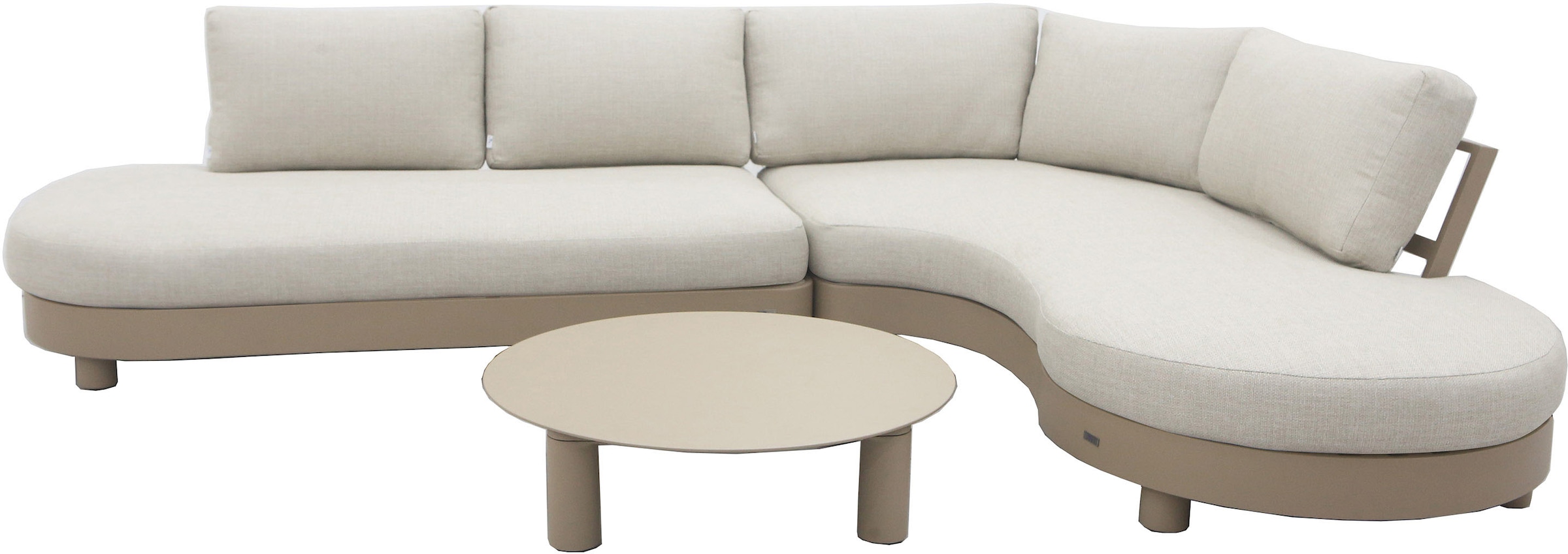 Best Gartenlounge-Set »Salerno«, (Set, 10 tlg.), bestehend aus 2 Sitzbänken, 1 Tisch und 7 Kissen