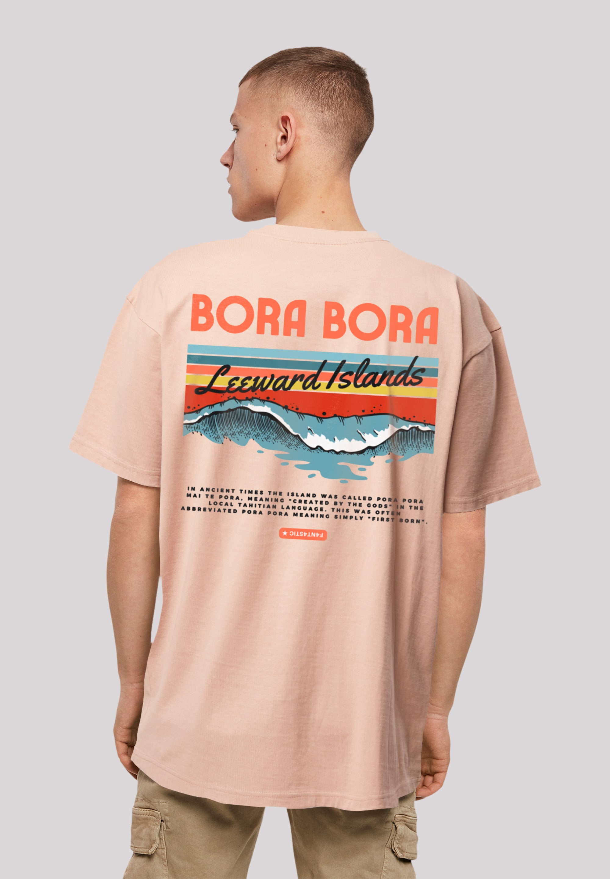 F4NT4STIC T-Shirt "Bora Bora Leewards Island", Print