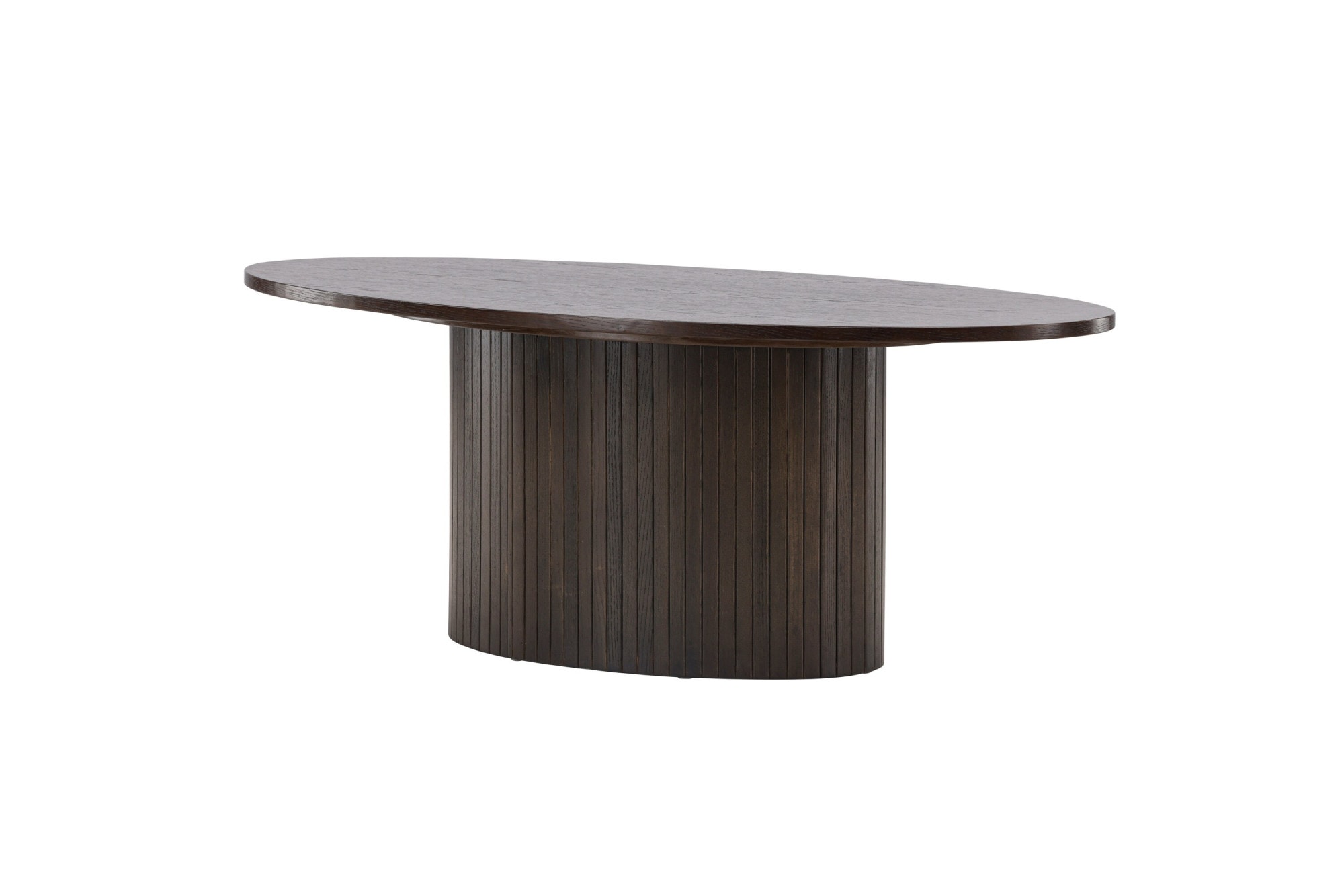 Venture Home Couchtisch "Bianca, ovaler Couchtisch in warmem Mokka, 120 × 55 cm" Sofatisch, MDF, gebeizt, oval, behaglich, wohnlich
