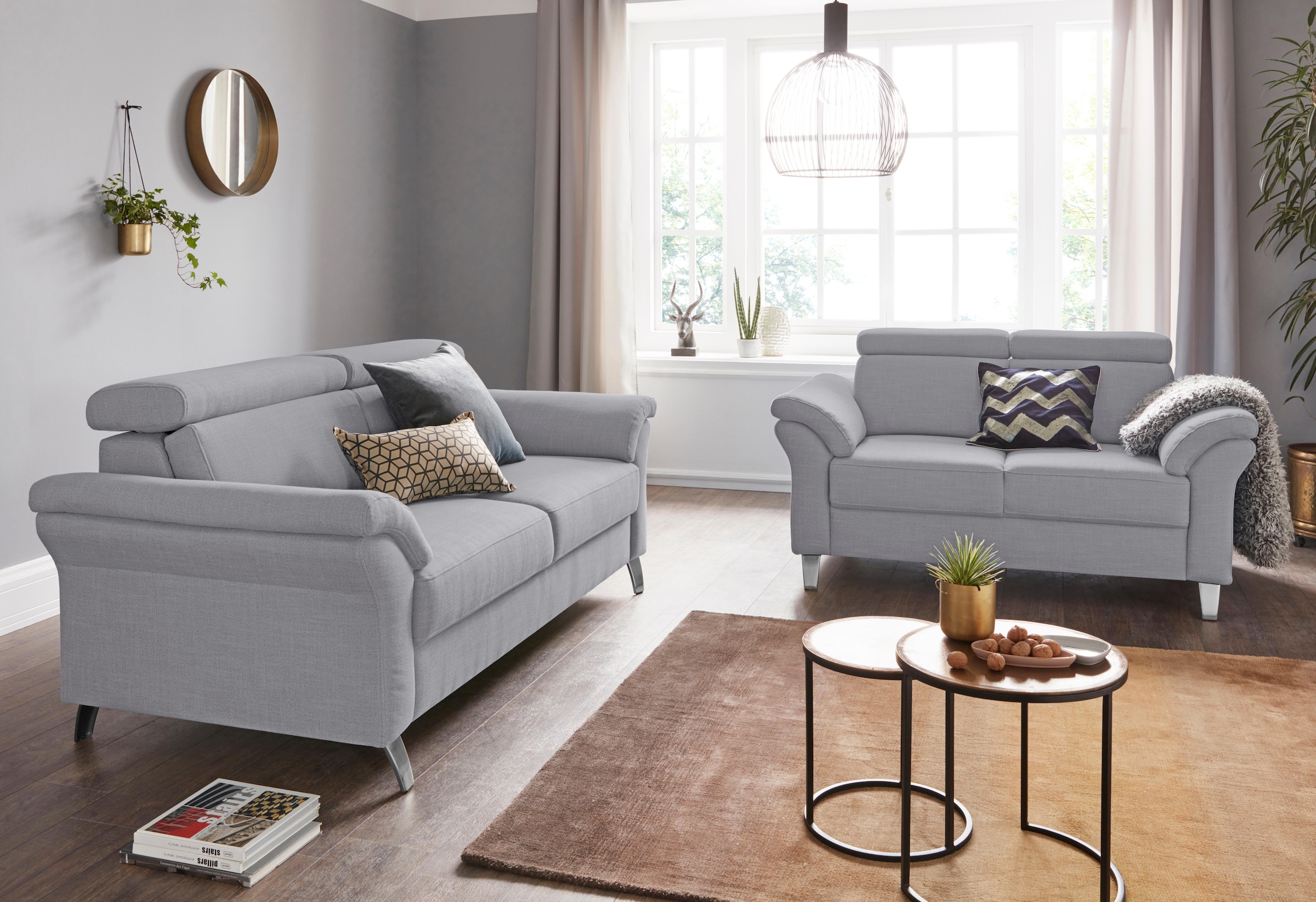sit&more 2,5-Sitzer »Arngast«, inklusive Federkern und Kopfteilverstellung