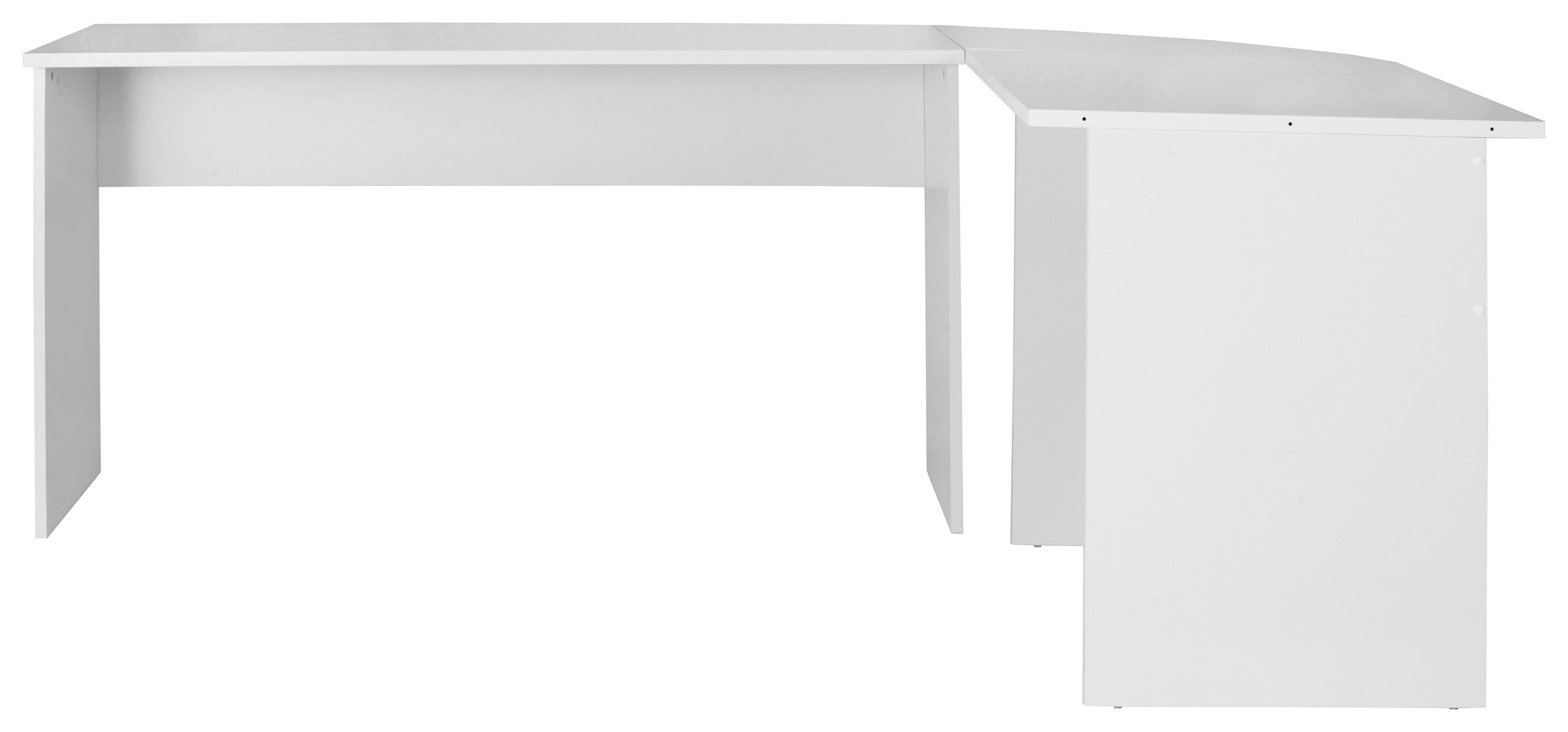 FMD Eckschreibtisch "Tiell" Winkelschreibtisch, Bürotisch, beidseitig montierbar, 205/155 cm