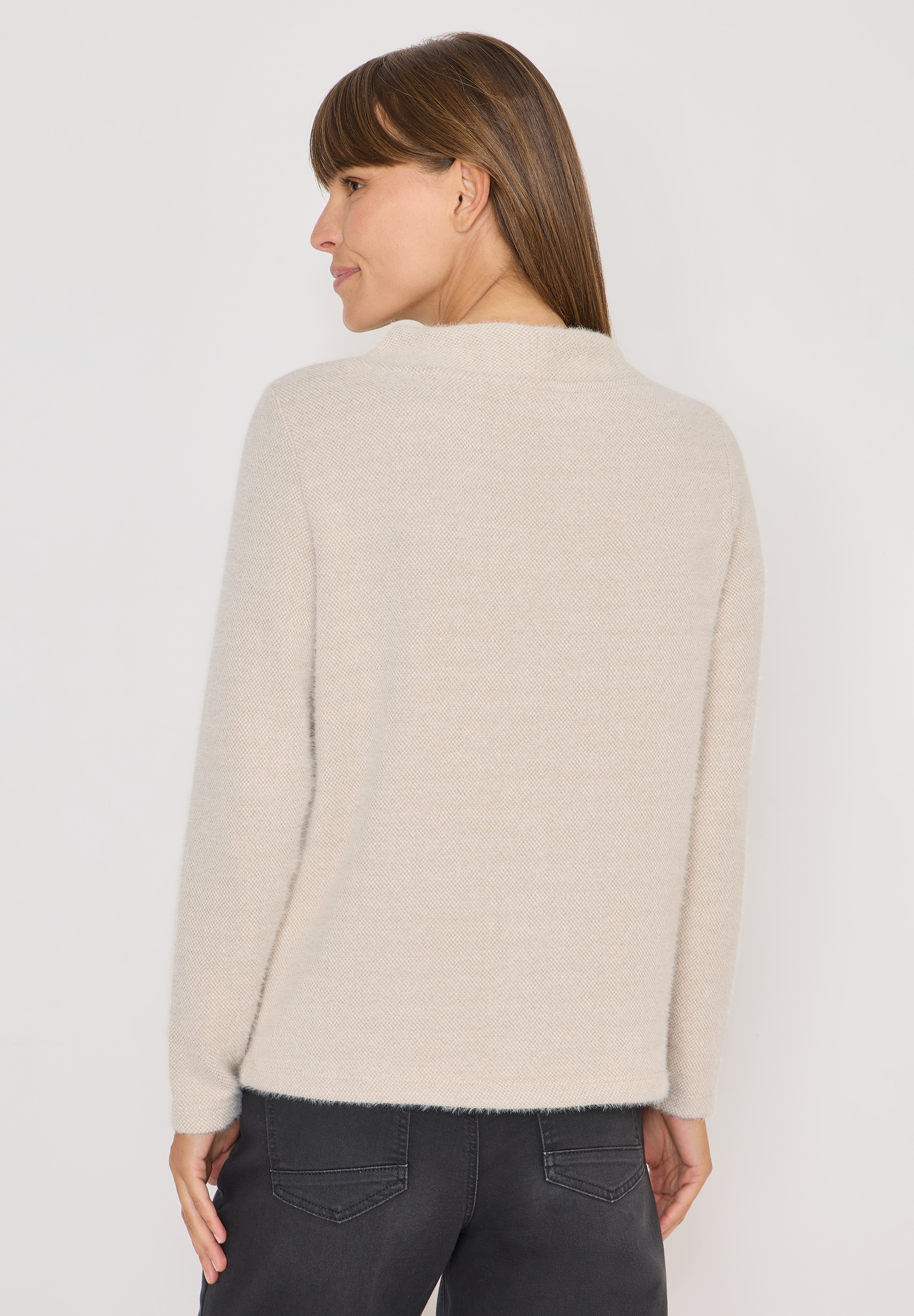 Cecil Langarmshirt mit Federgarn