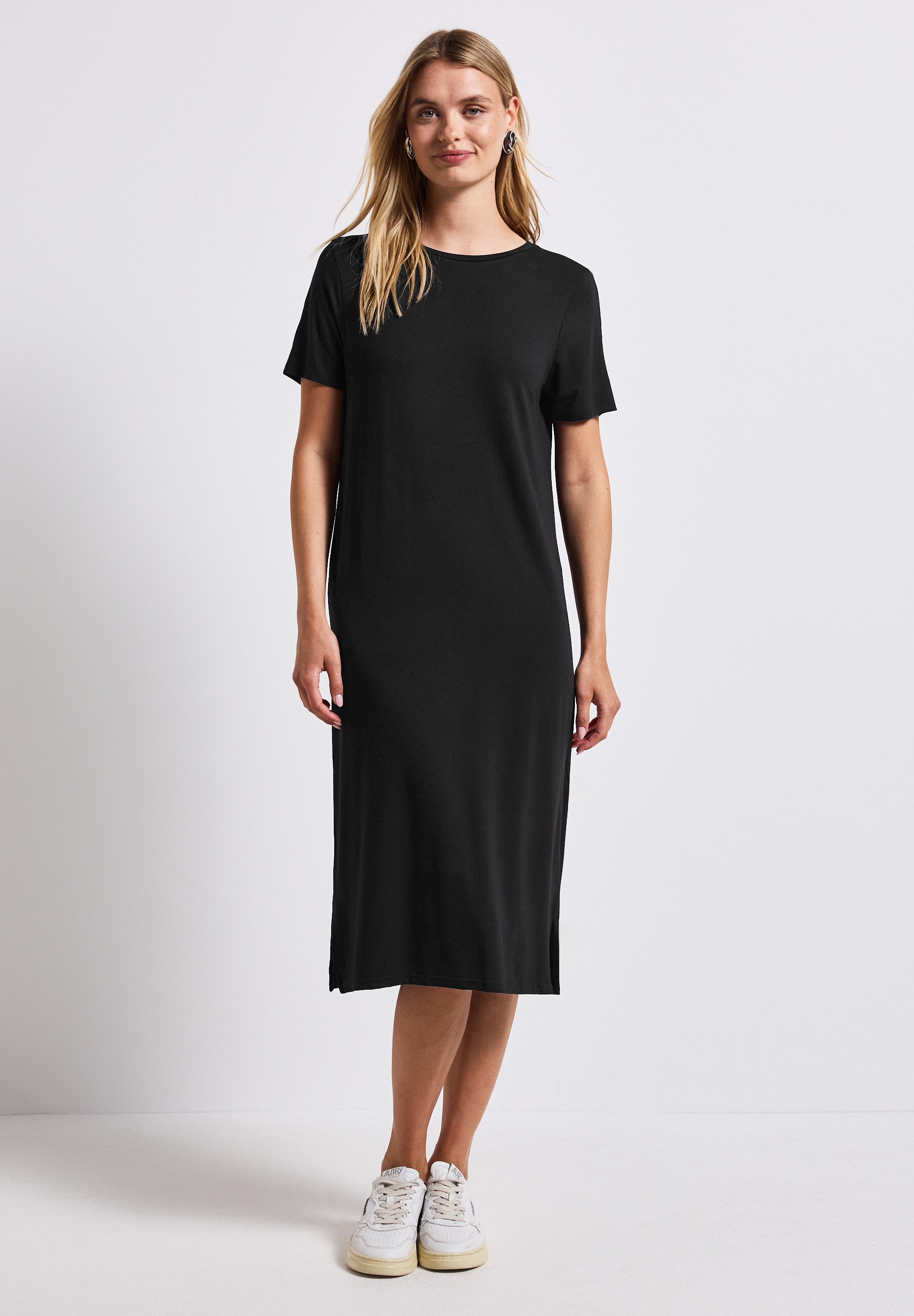 STREET ONE Midikleid Ohne Taschen mit Rundhalsausschnitt günstig online kaufen