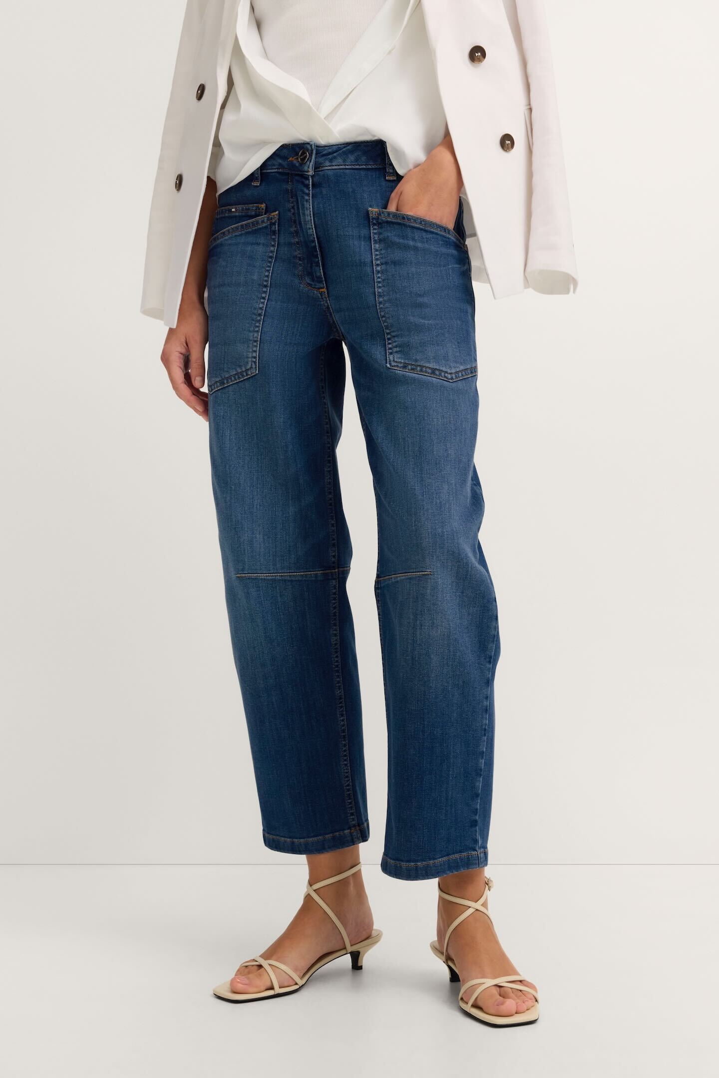 bugatti 5-Pocket-Jeans "Stretch" mit aufgesetzten Taschen günstig online kaufen