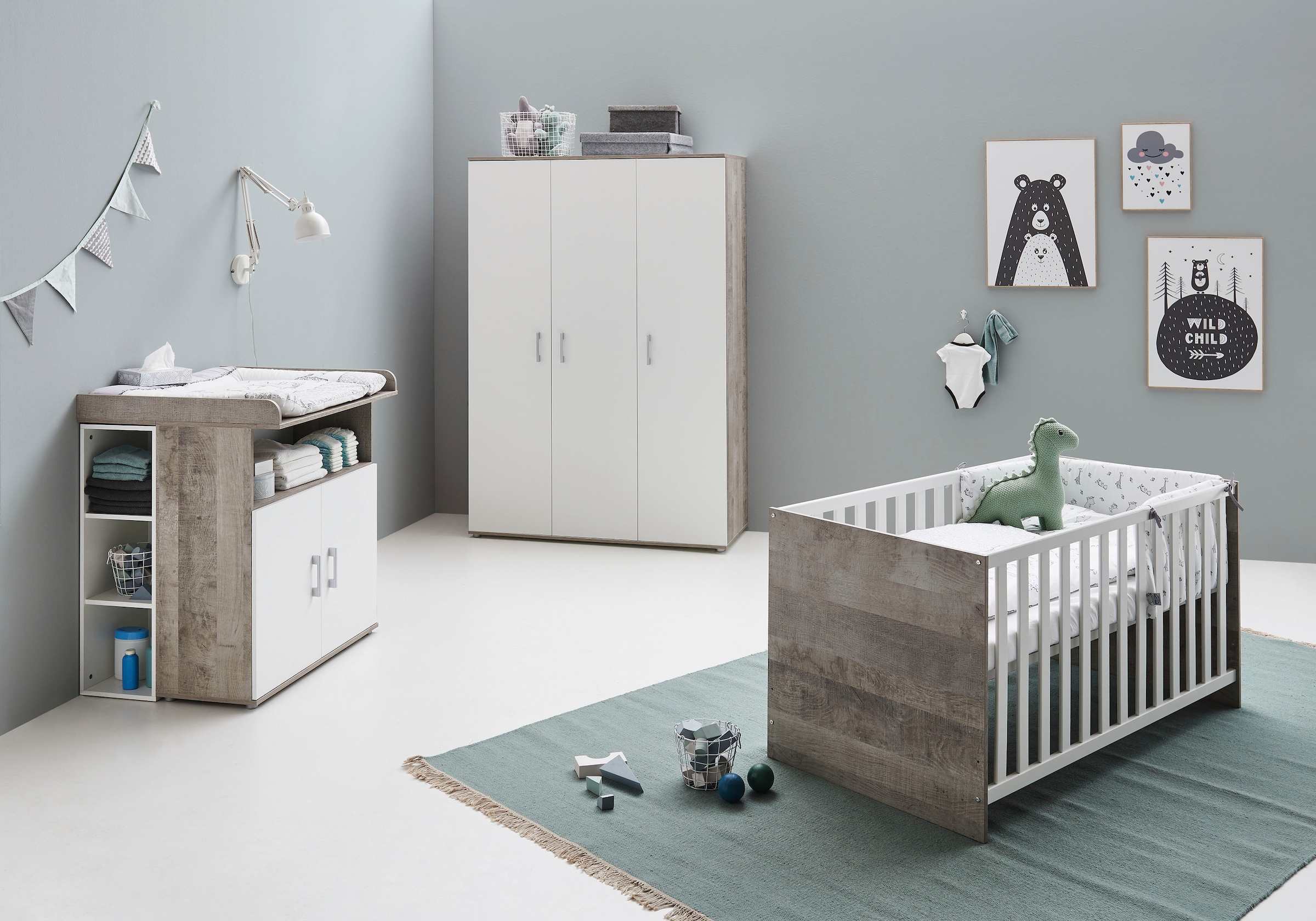 Home affaire Kinderbett "Henning", (Set, Inklusive Satz Umbauseiten), 70 x günstig online kaufen