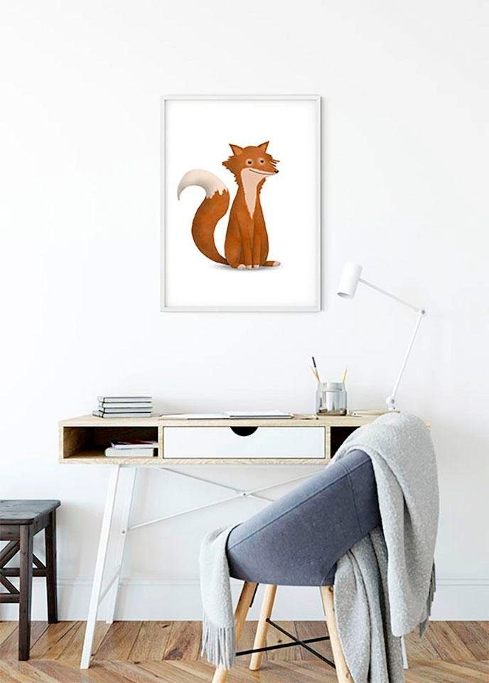 Komar Bild »Cute Animal Fox«, Tiere, (1 St.), Wandbild zur Dekoration - ohne Rahmen
