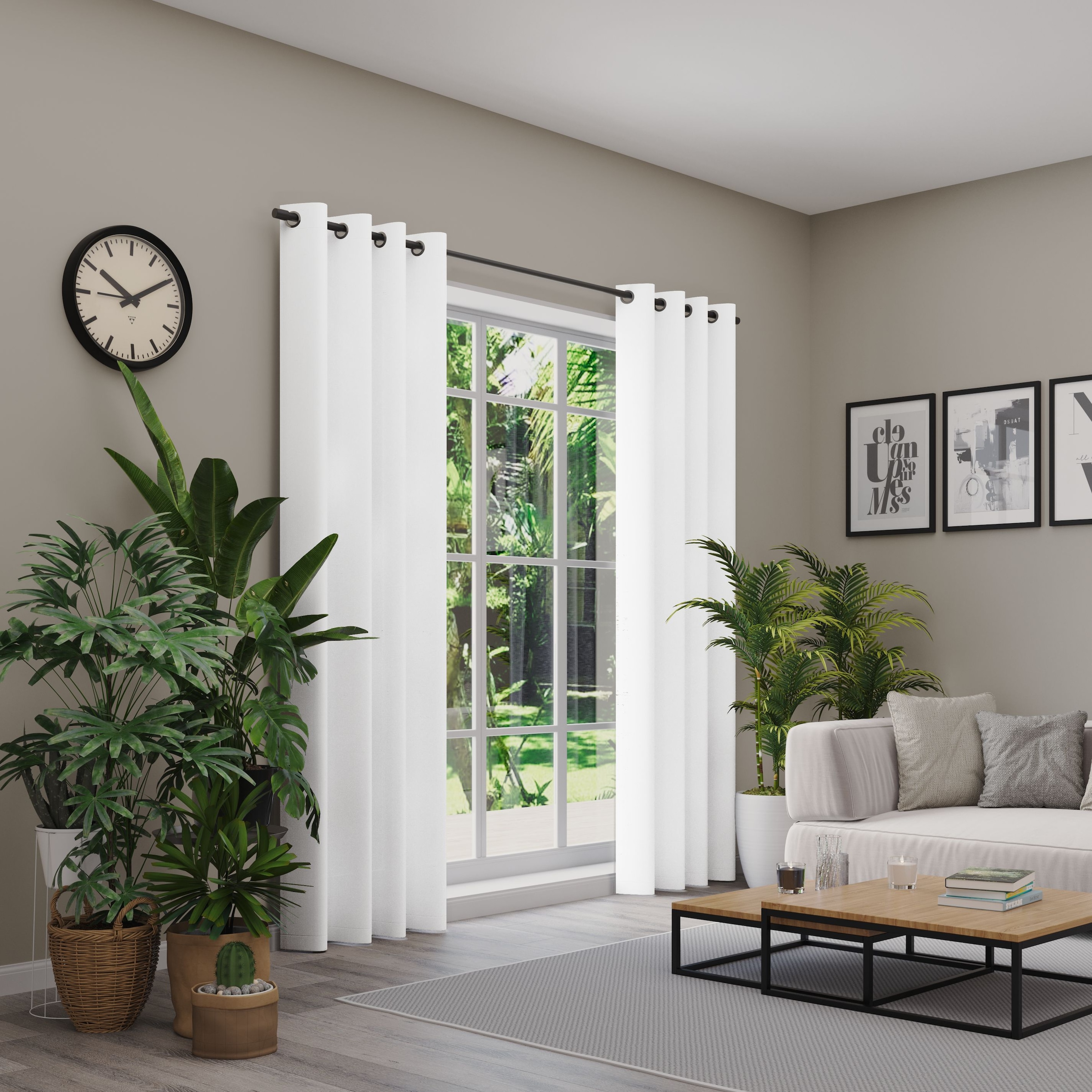 Neutex for you Vorhang "Linessa" Ösen 1 Stk. tlg. Ösenschal mit Metallösen, günstig online kaufen