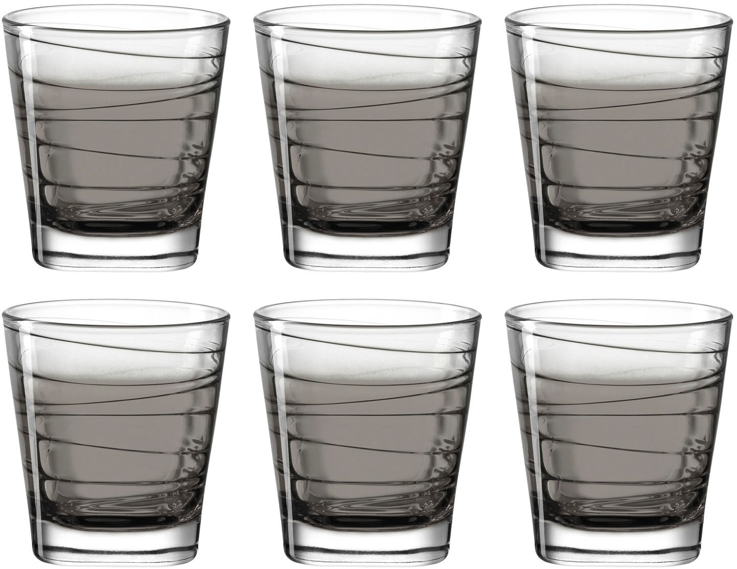 LEONARDO Gläser-Set »VARIO STRUTTURA«, (Set, 6 tlg.), 250 ml, 6-teilig