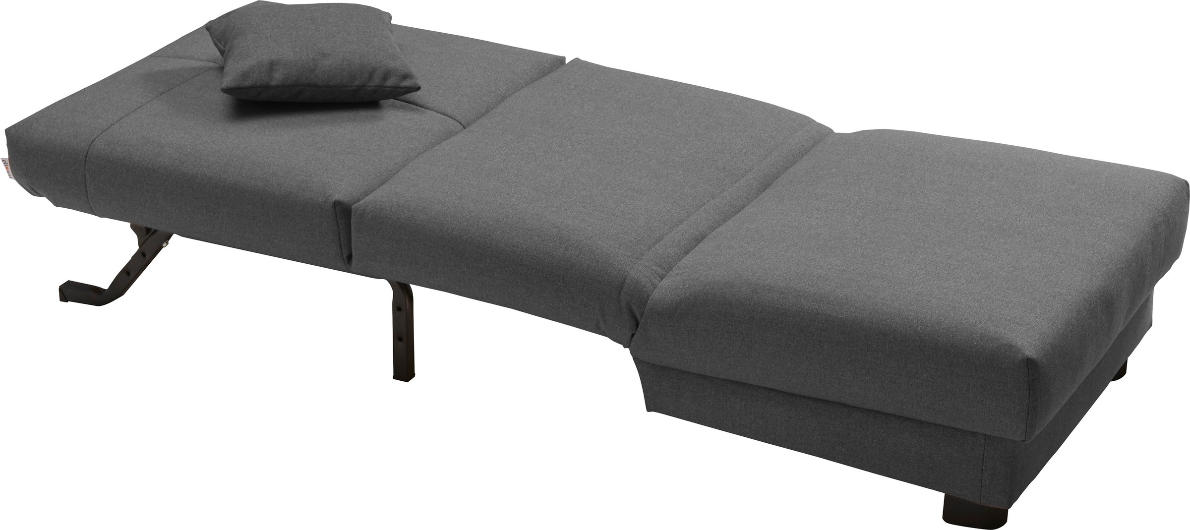 ell + ell Schlafsofa »Enny«, Liegefläche Breite 80 cm, Liegehöhe 45 cm, Füße schwarz, Rückenlehne