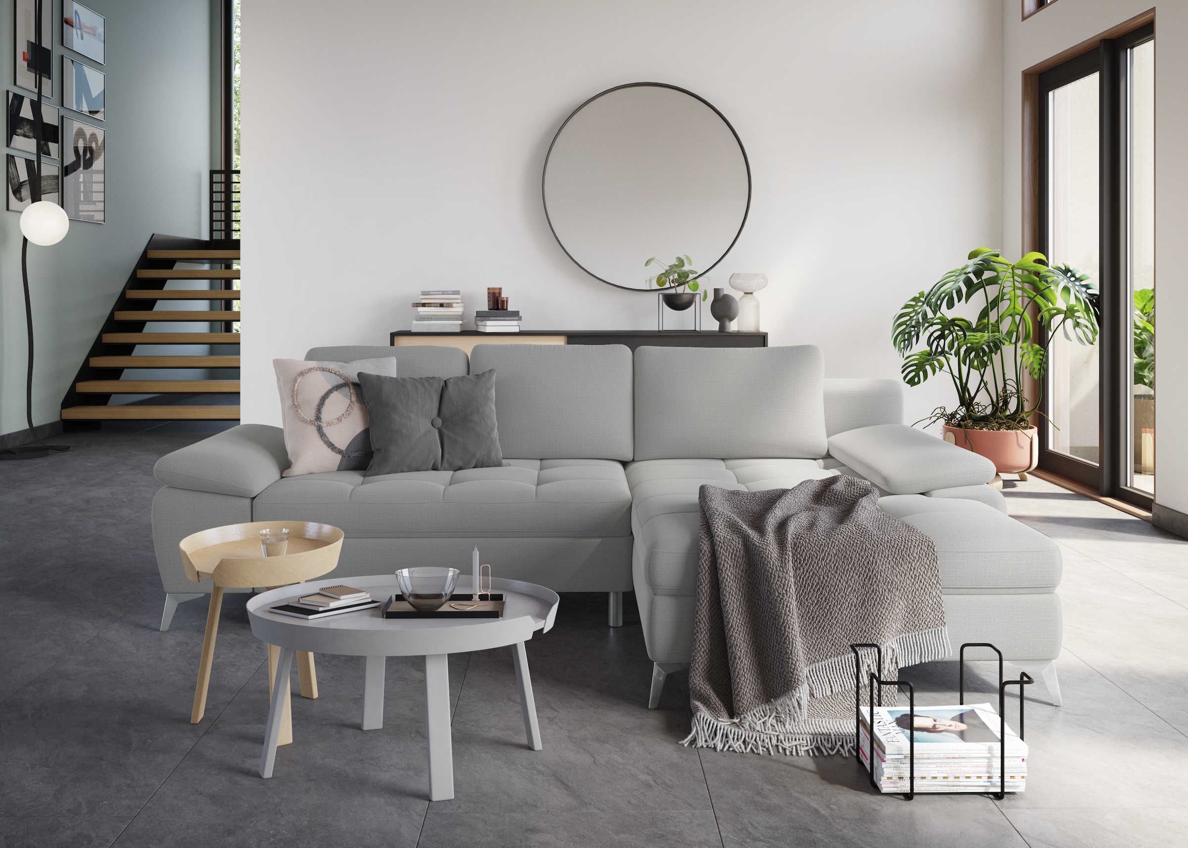 sit&more Ecksofa "Latigo L-Form" mit Recamiere, wahlweise mit Bettfunktion günstig online kaufen