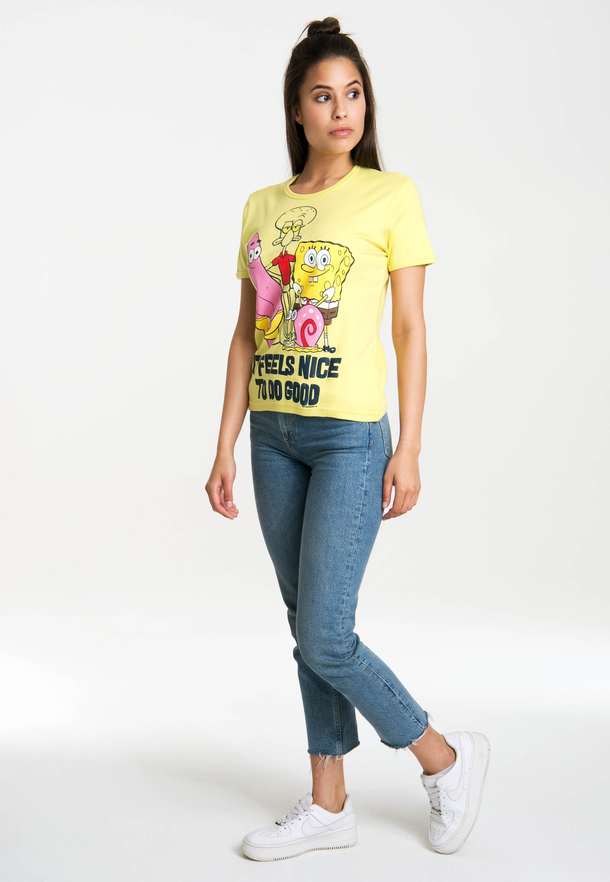 LOGOSHIRT T-Shirt »Spongebob - It Feels Nice«, mit lizenziertem Originaldesign