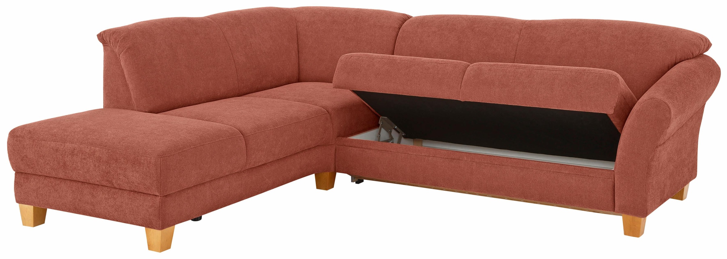 Home affaire Ecksofa »Gotland L-Form«, wahlweise mit Sitztiefenverstellung + Bettkasten