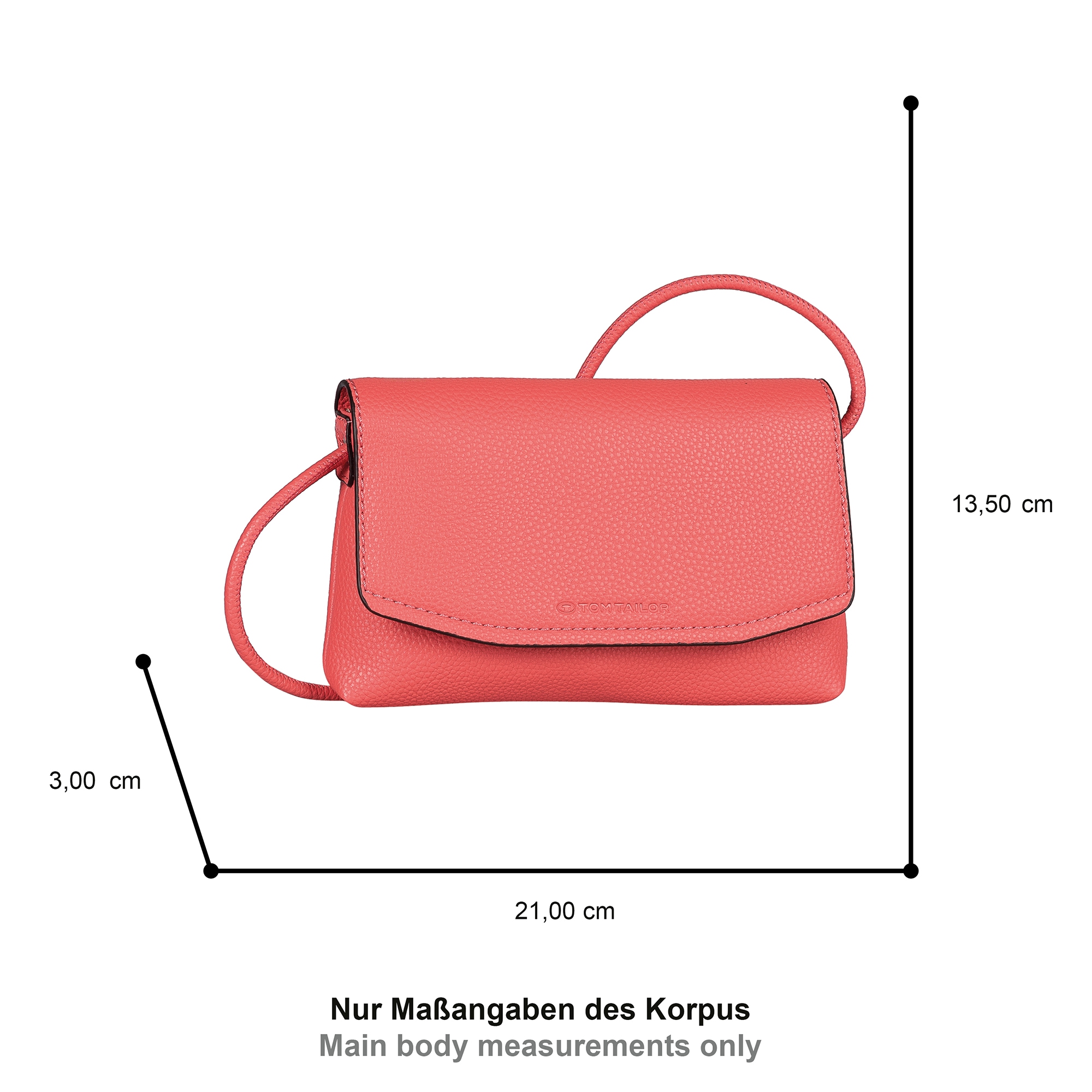 TOM TAILOR Umhängetasche »Rissa«, Aus weichem Lederimitat – auch als Clutch tragbar