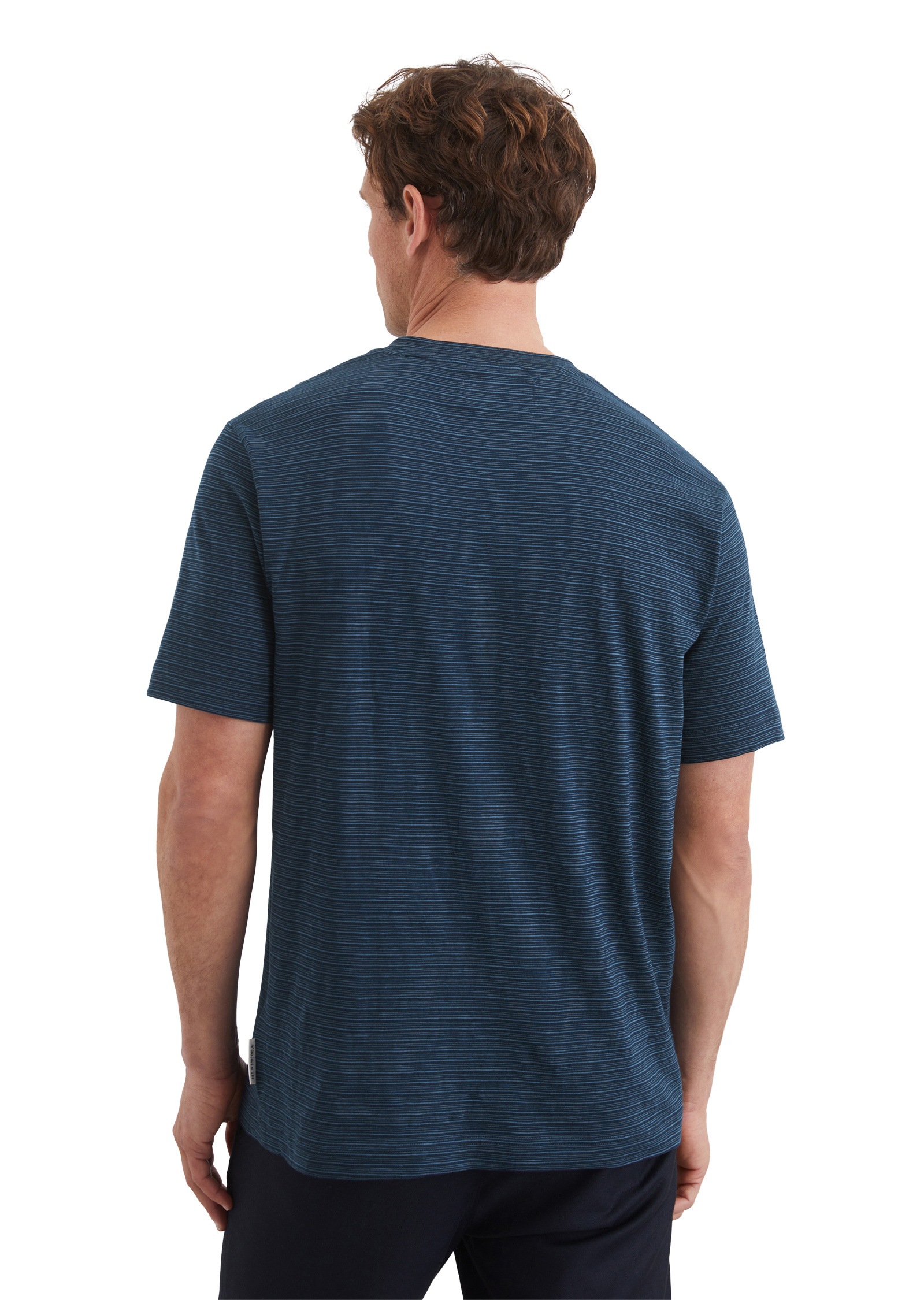 Marc O'Polo T-Shirt »aus gestreiftem Single-Slub-Jersey«