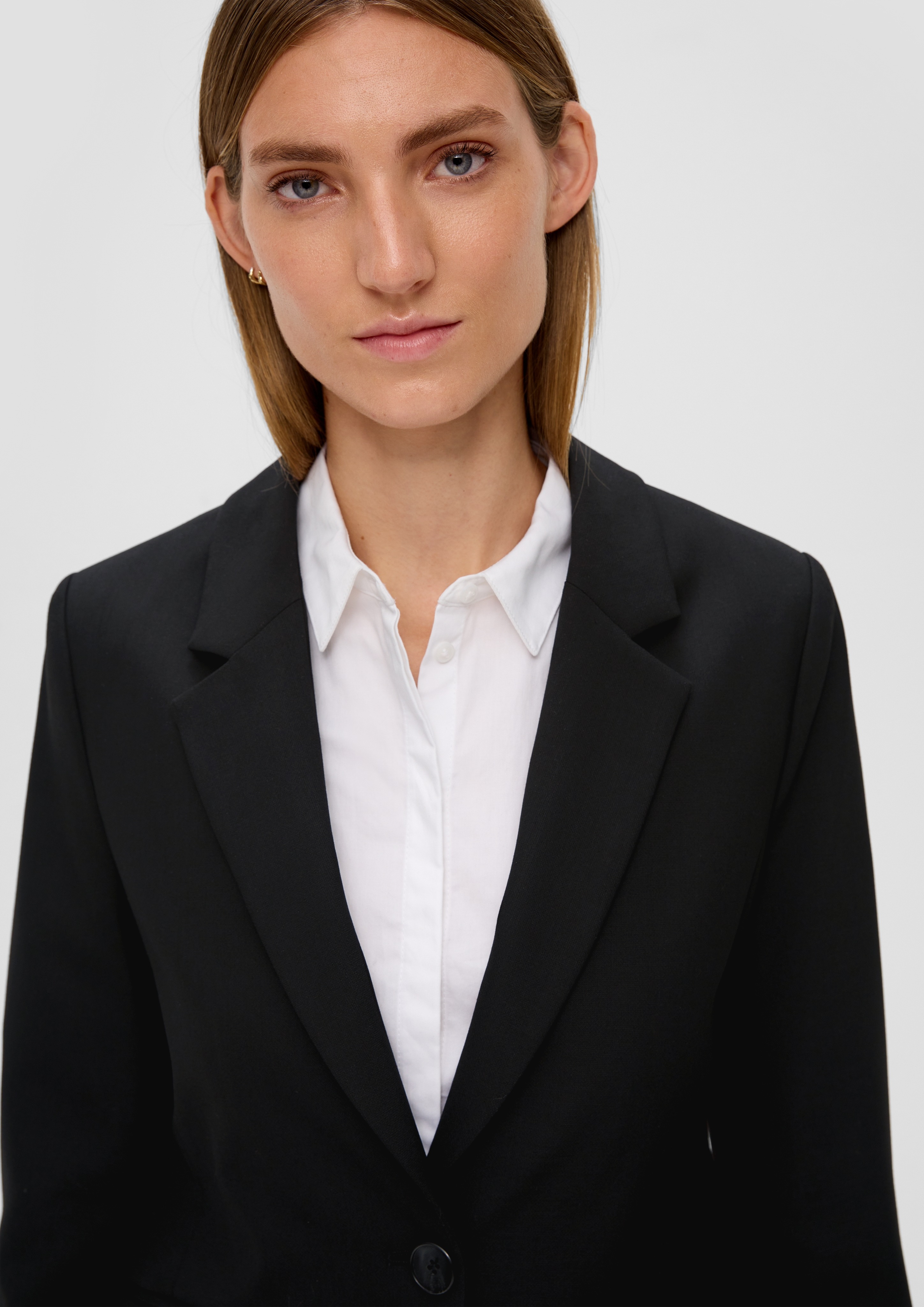 Thumbnail - s.Oliver BLACK LABEL Kurzblazer, mit Stretch und 1-Knopf-Verschluss
