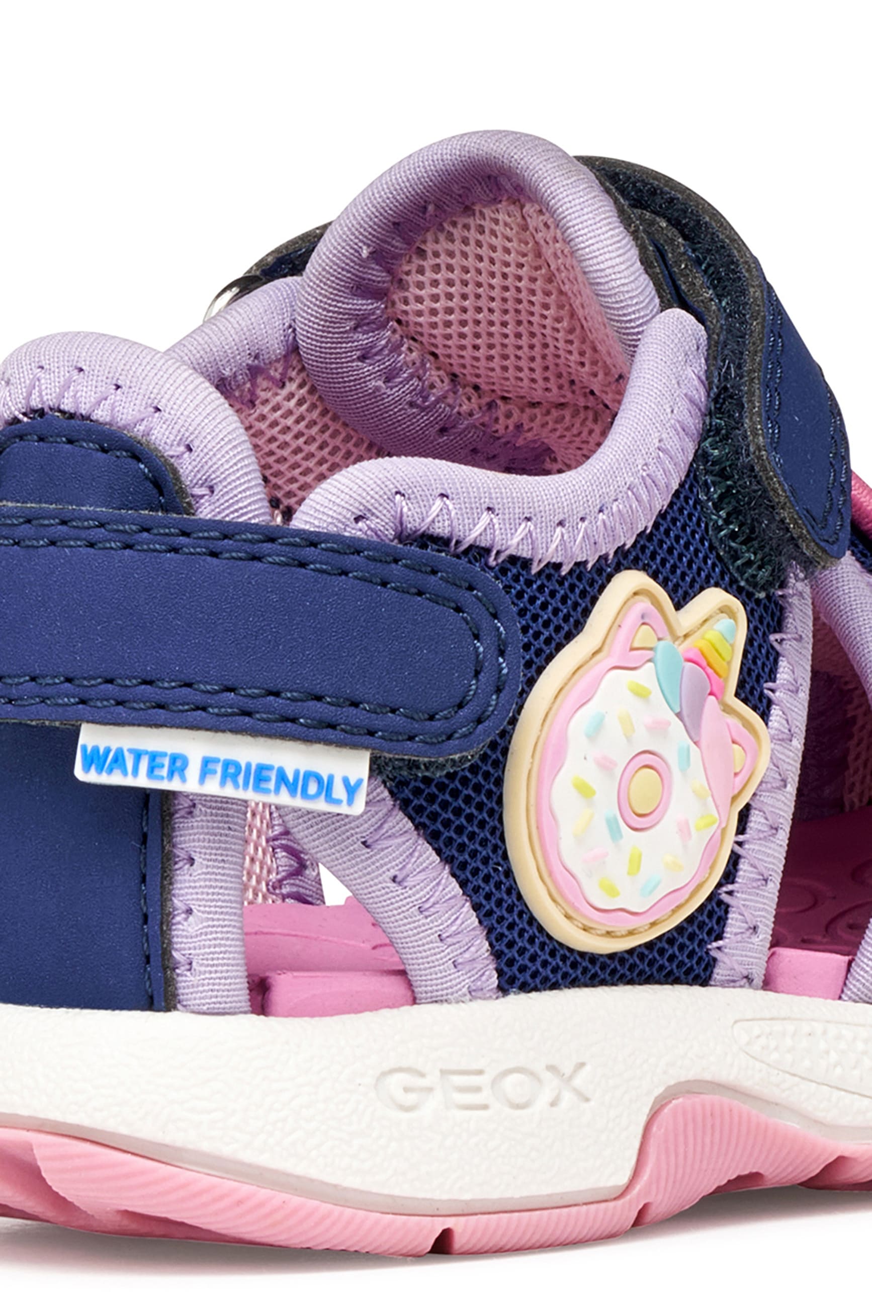 Geox Lauflernschuh »B SANDAL MULTY GIRL«  Babyschuh, Sommerschuh, Klettschuh, Größenschablone zum Download