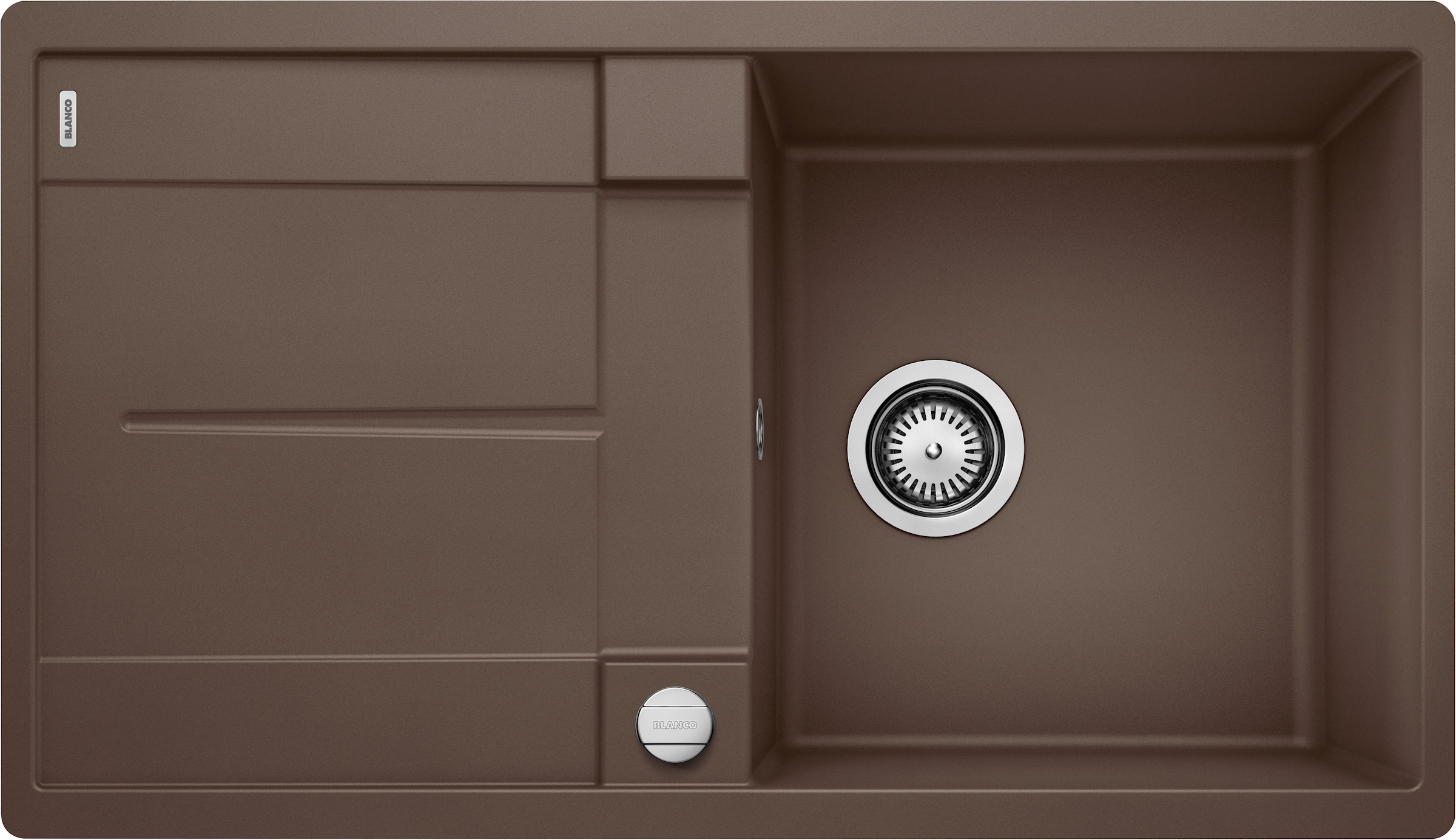 BLANCO Granitspüle "METRA 5 S-F", beidseitig, braun, Küchenspülen, erhältlich in mehreren Farben