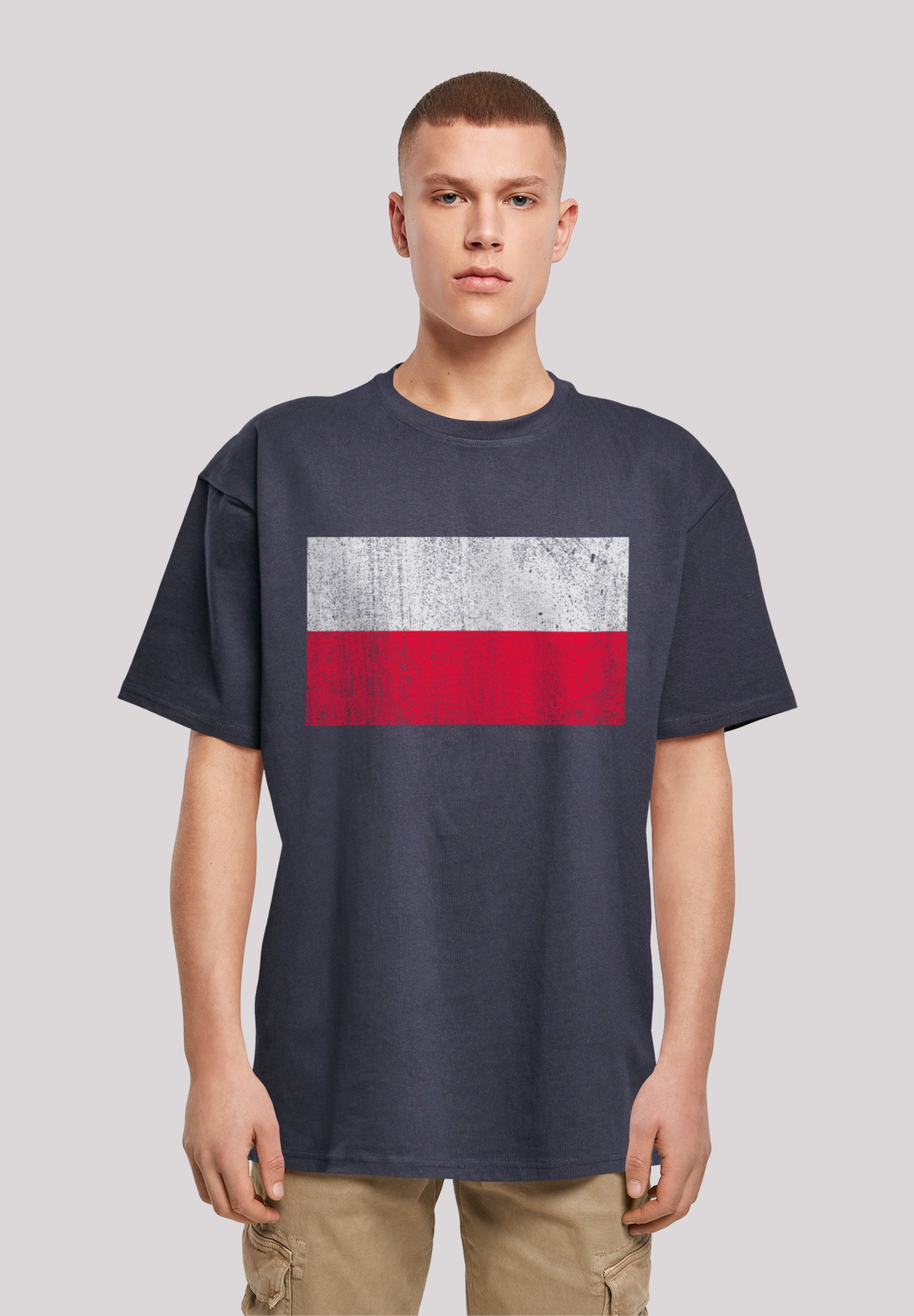 für »Poland Angabe distressed«, Flagge Keine T-Shirt Polen F4NT4STIC BAUR ▷ |