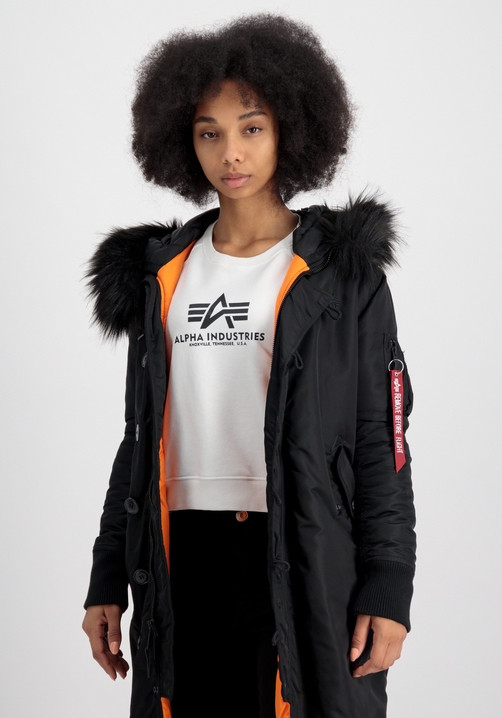 Alpha Industries Winterjacke »Alpha Industries Women - Field Jackets Long  Fishtail Wmn« online kaufen | BAUR