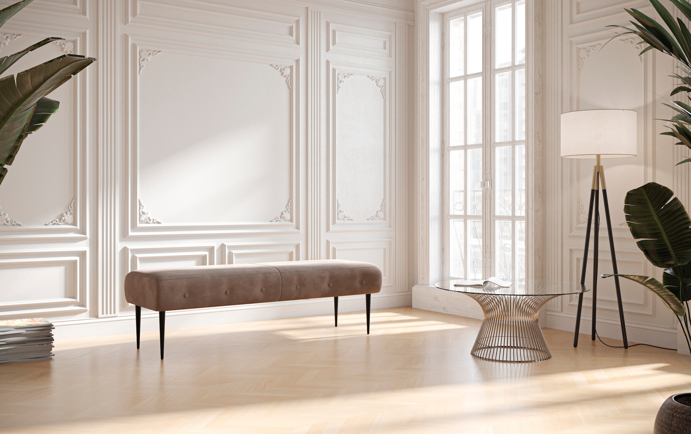 Home affaire 2,5-Sitzer "Amber" mit Knopfheftung,in verschieden Stoffarten günstig online kaufen