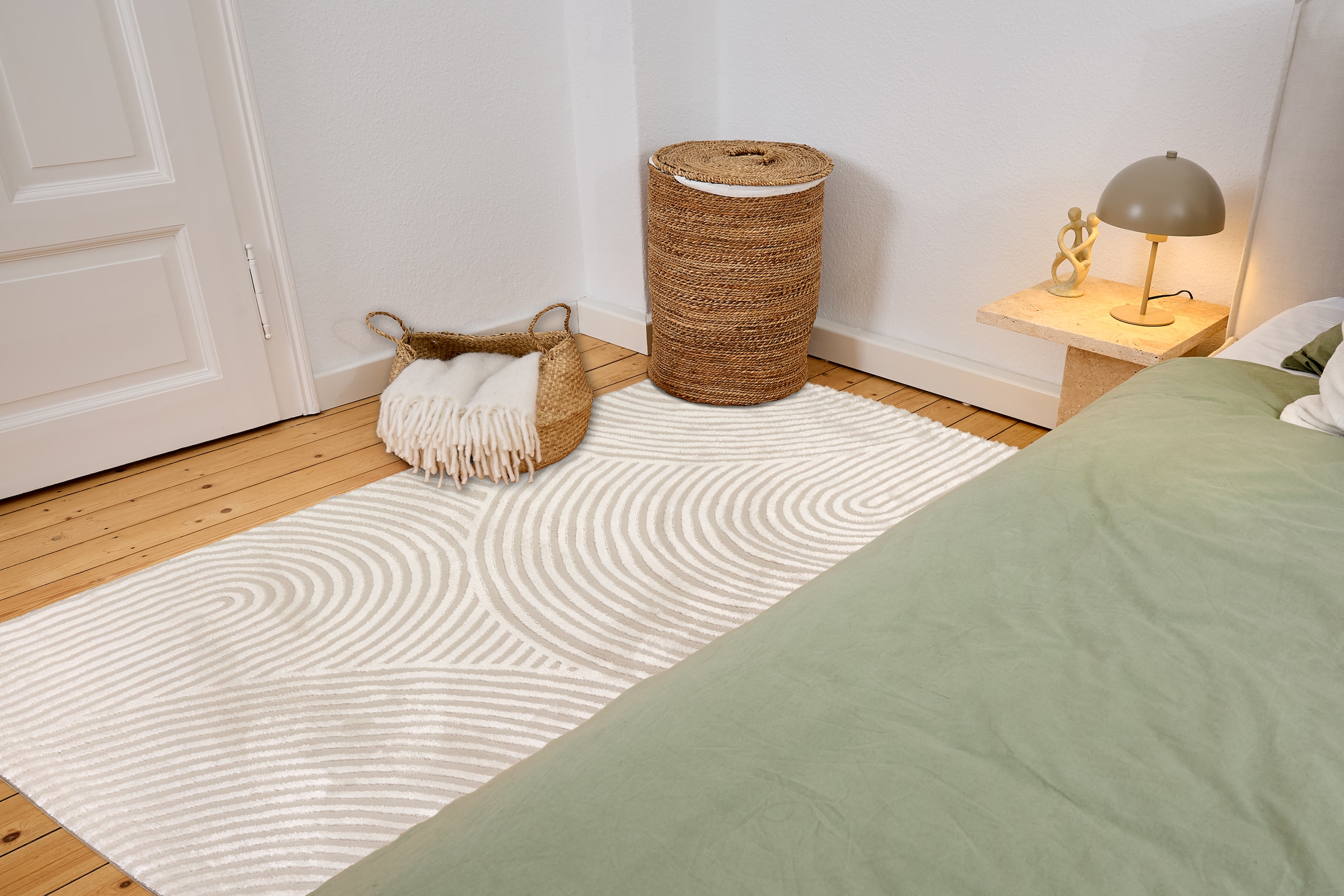 ASTRA Teppich »Jules 253« rechteckig 8 mm Höhe Hoch Tief Struktur, Kurzflor, Wohnzimmer, Schlafzimmer